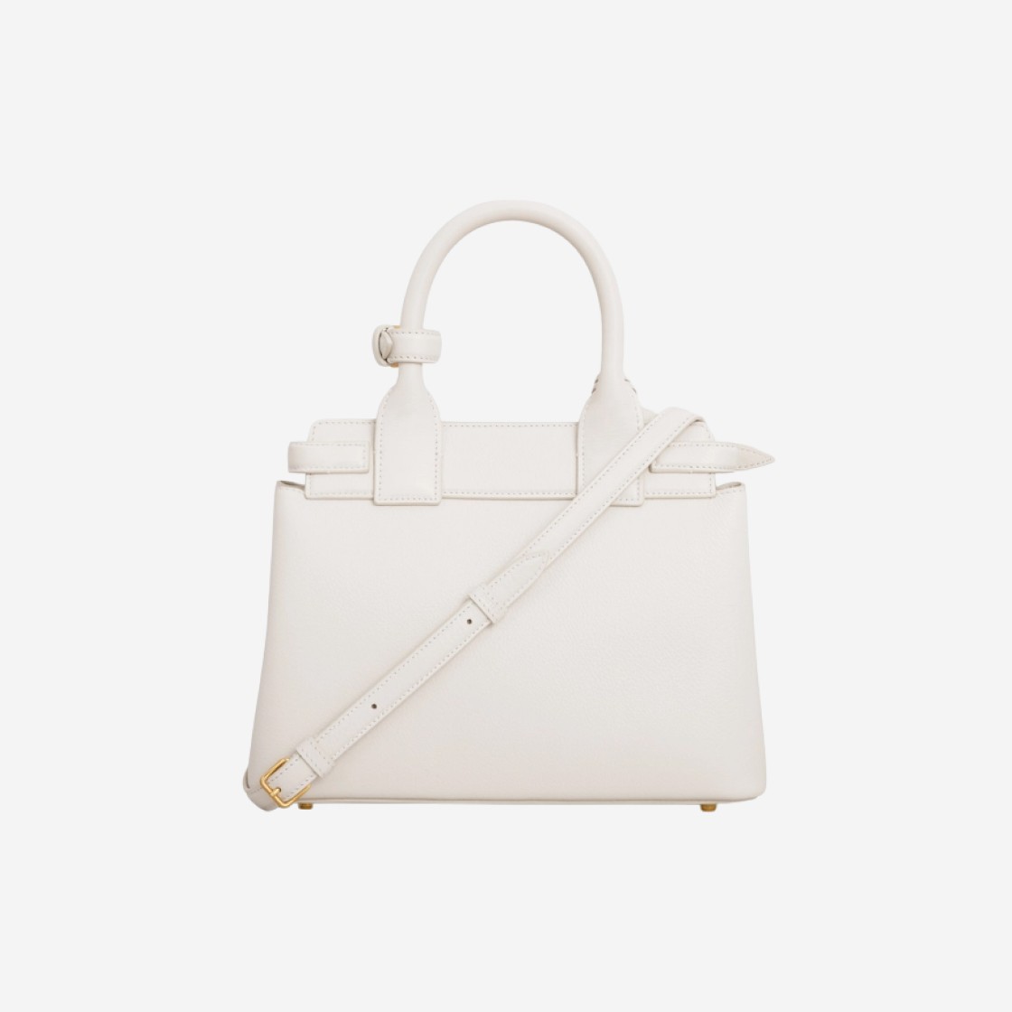 Celine Teen Celine Conti Bag in Supple Calfskin White 상세 이미지 3