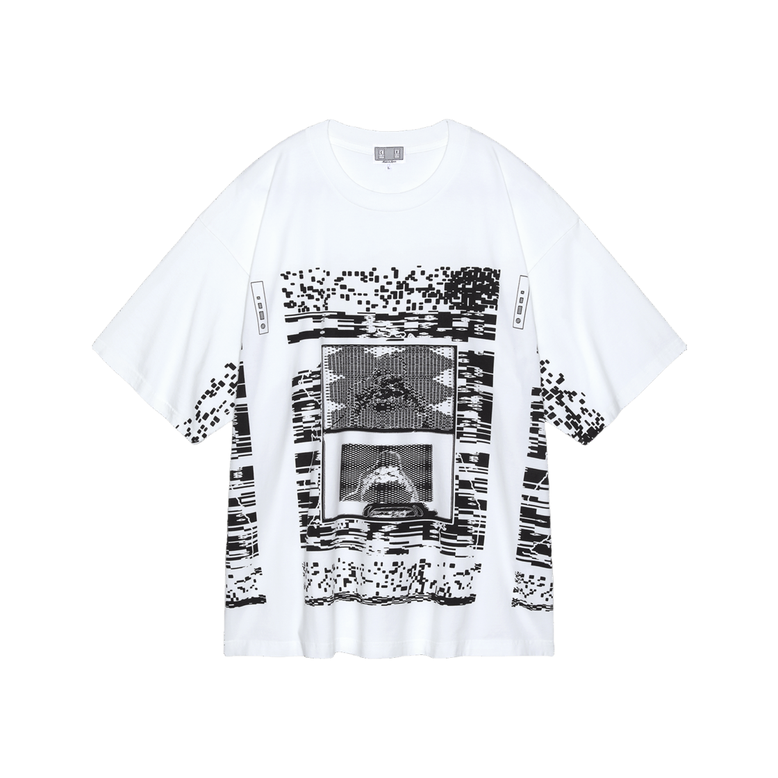 Cav Empt FK Harshcodification Big T-Shirt White - 24SS 상세 이미지 1