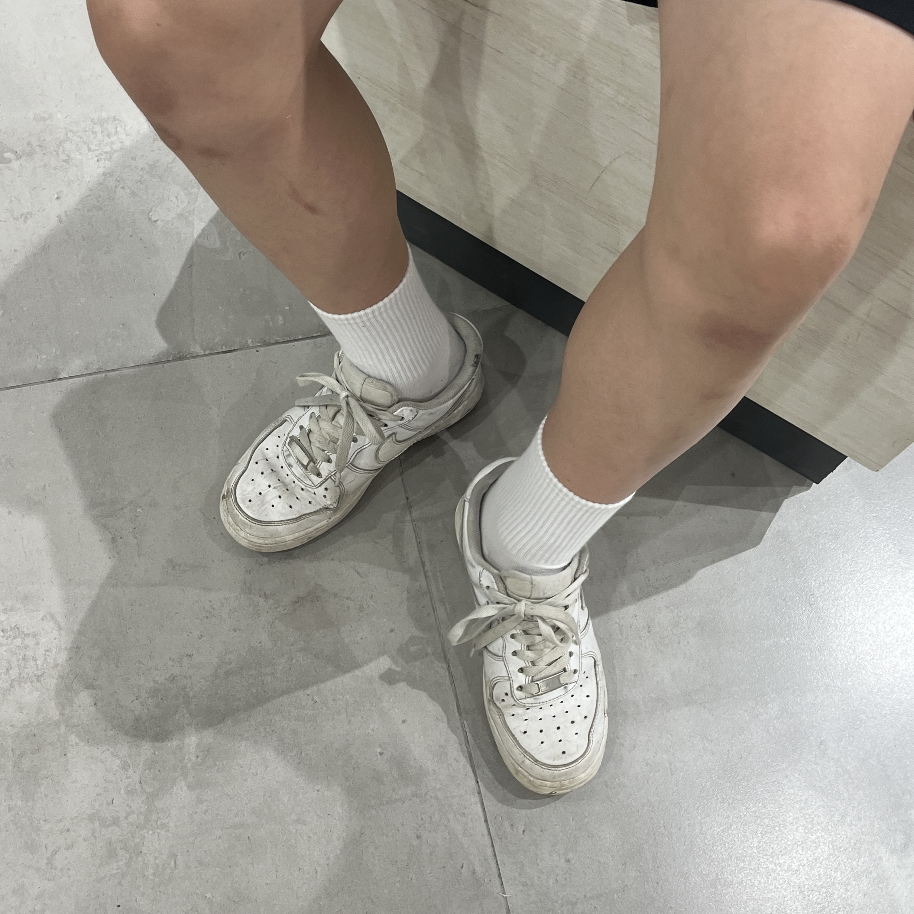 Nike Air Force 1 '07 Low White, (GS) Nike Cortez Basic SL White Pink Prime 착용 스타일 - 3