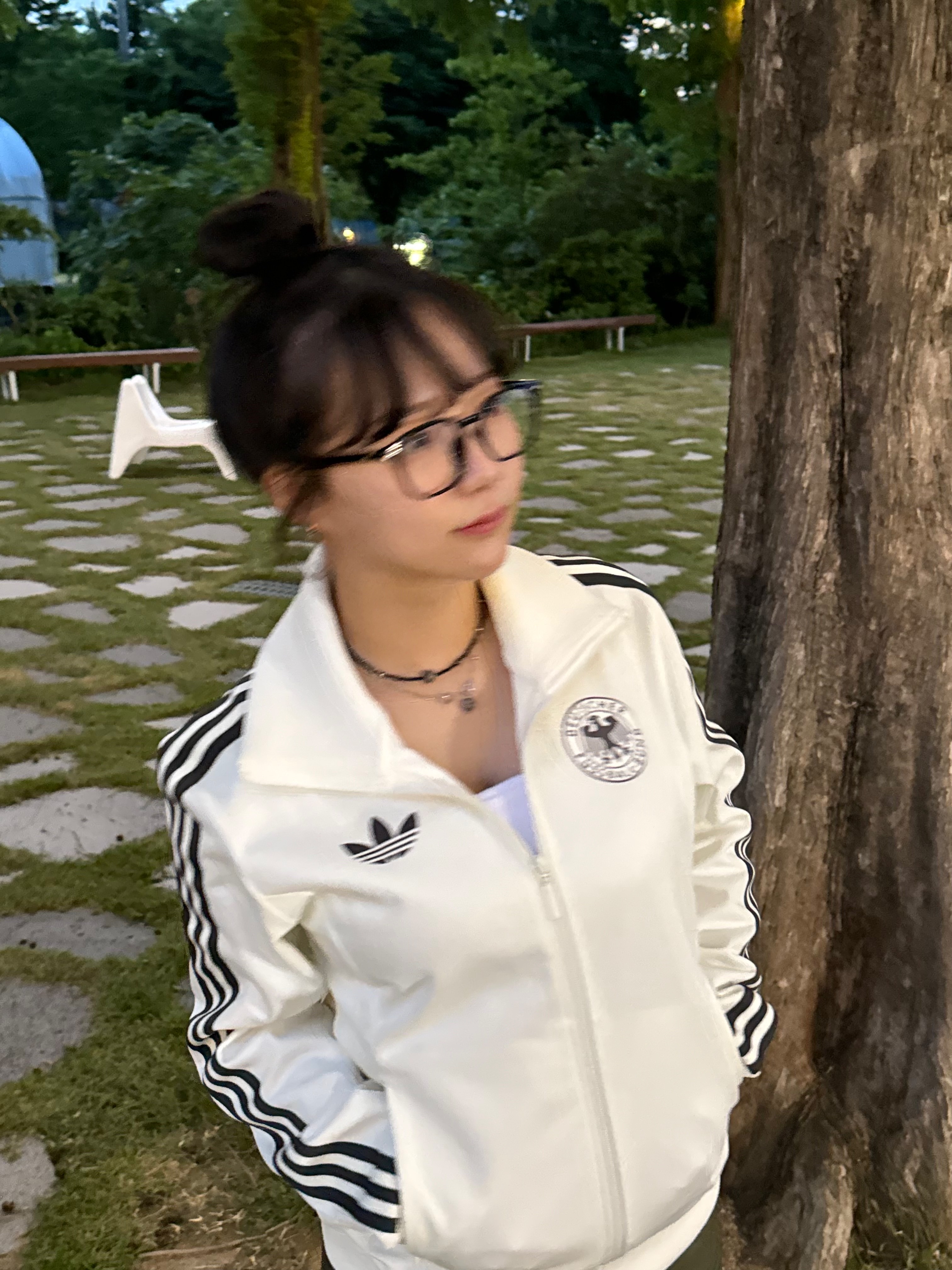 Adidas German Beckenbauer Track Top Off White - KR Sizing 착용 스타일