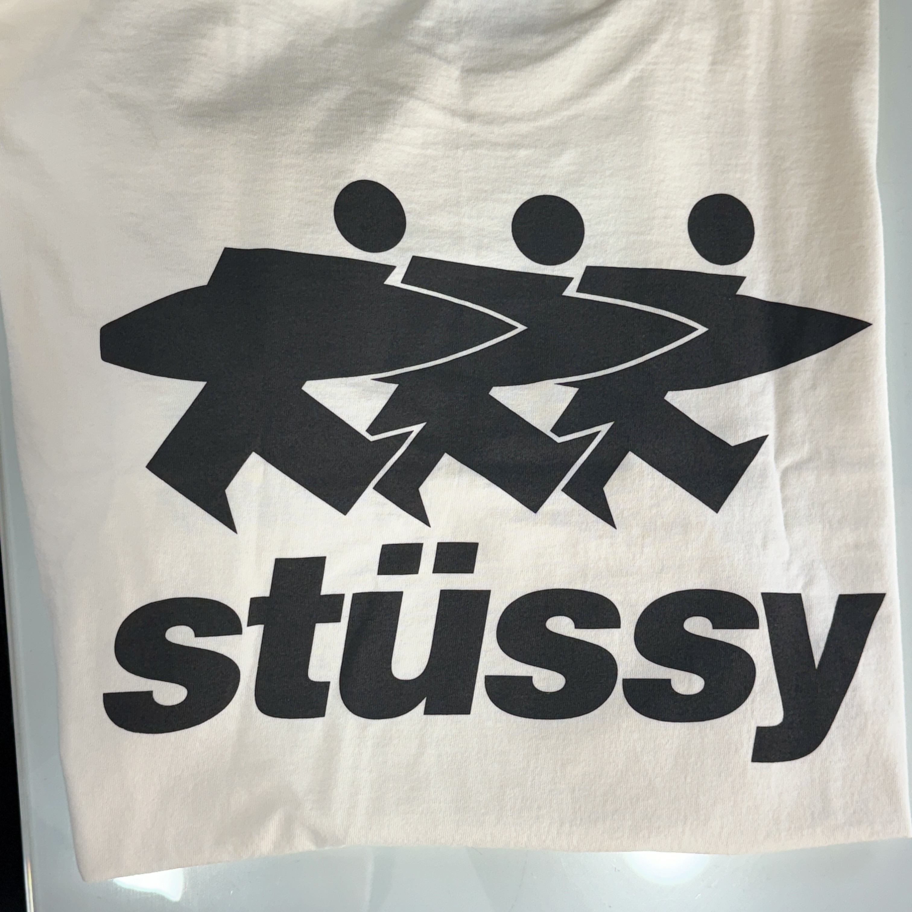 Stussy Surfwalk Pigment Dyed T-Shirt Natural 착용 스타일 - 2