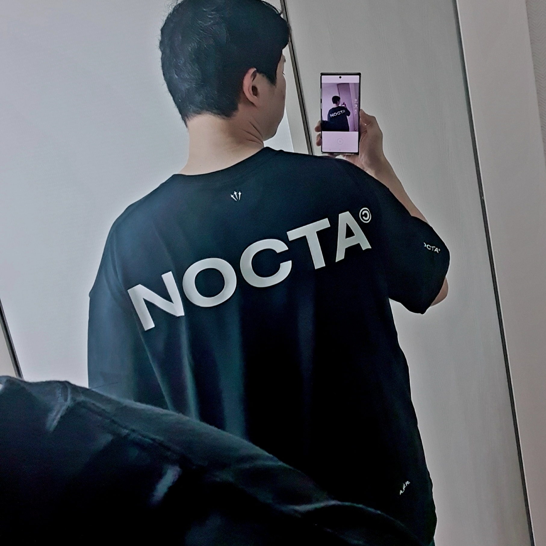Nike x Drake Nocta Max 90 T-Shirt Black (FN7663-010) 착용 스타일