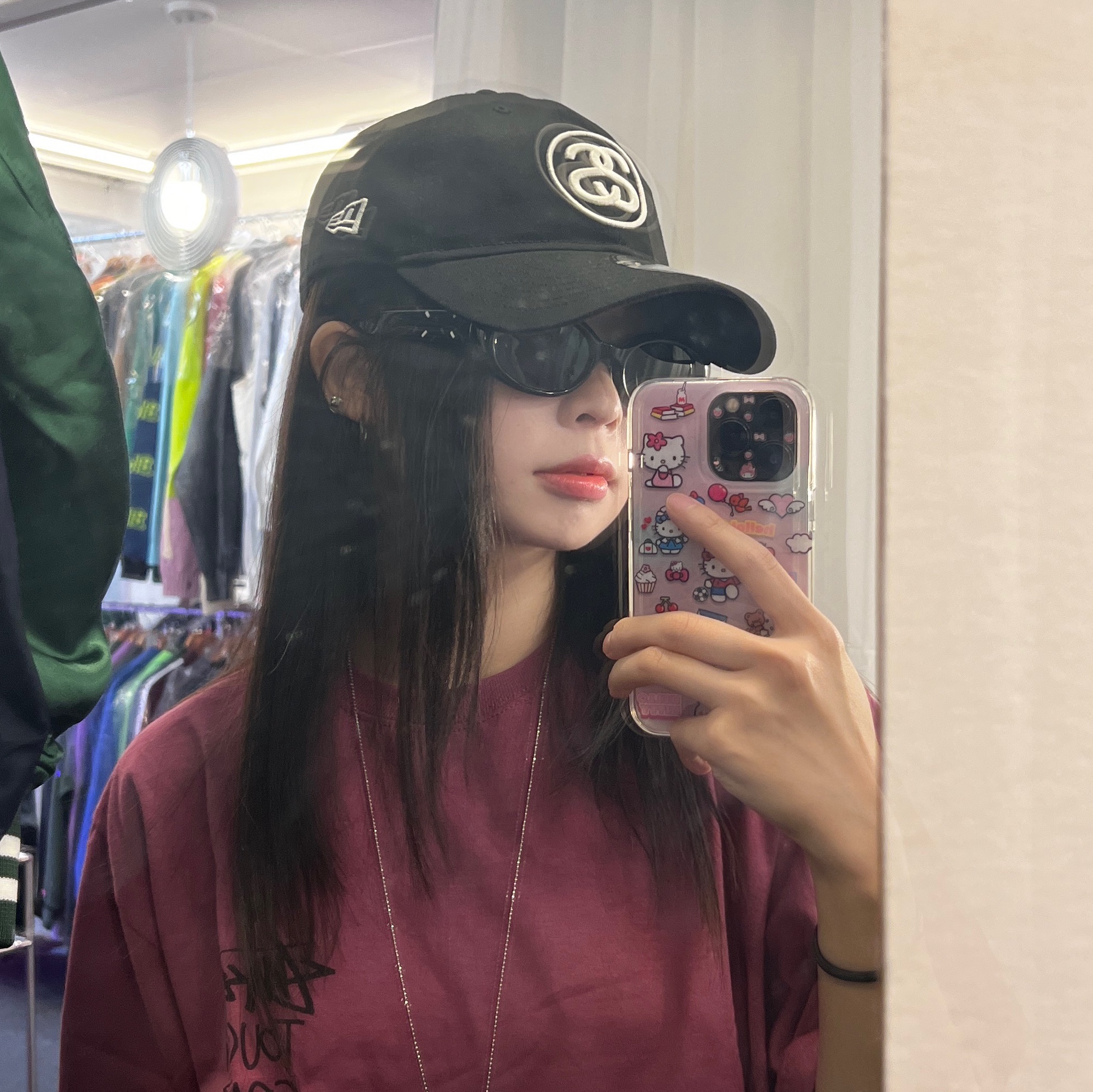 Gentle Monster x Maison Margiela MM107 Black Black 착용 스타일
