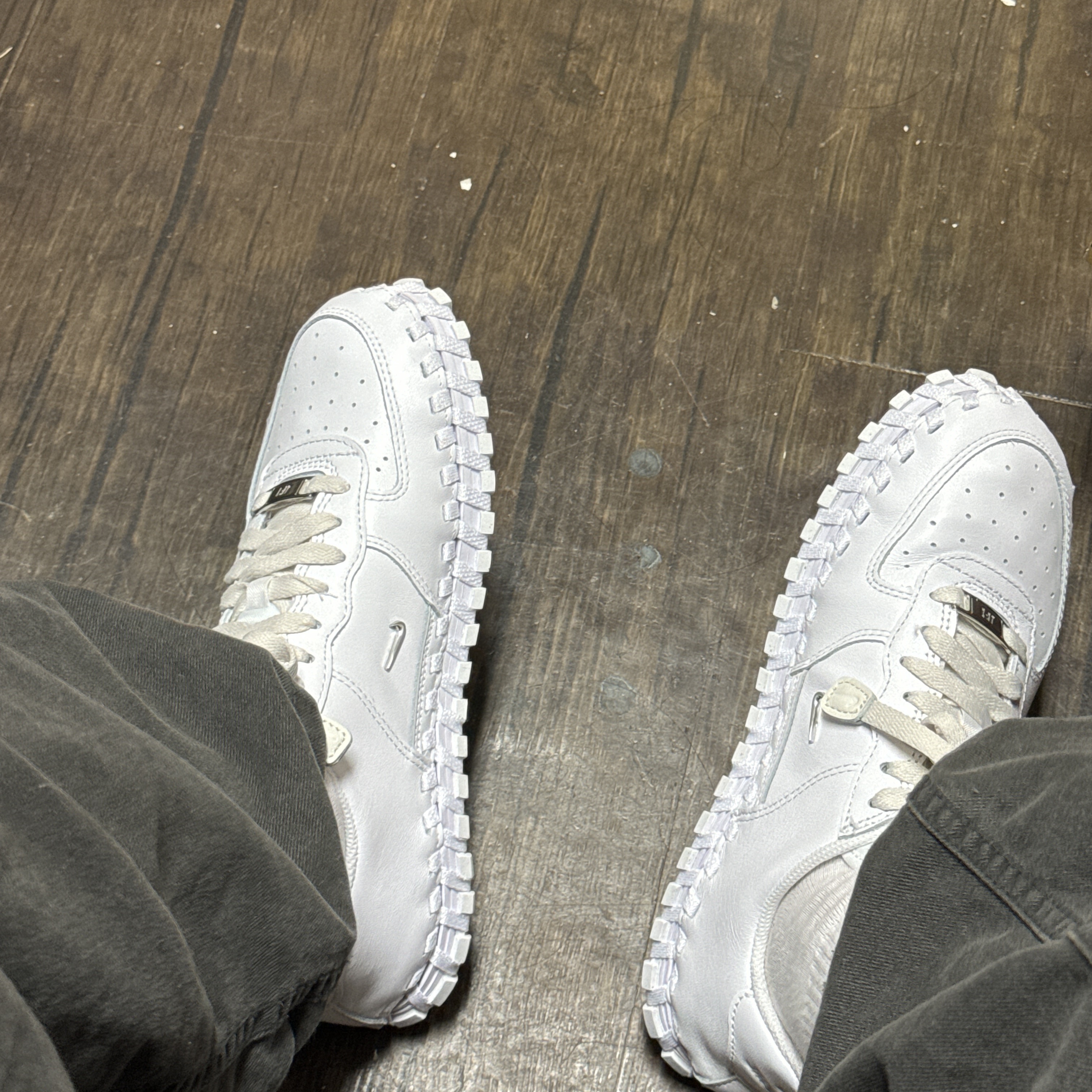 Nike x Jacquemus J Force 1 Low LX SP White 착용 스타일
