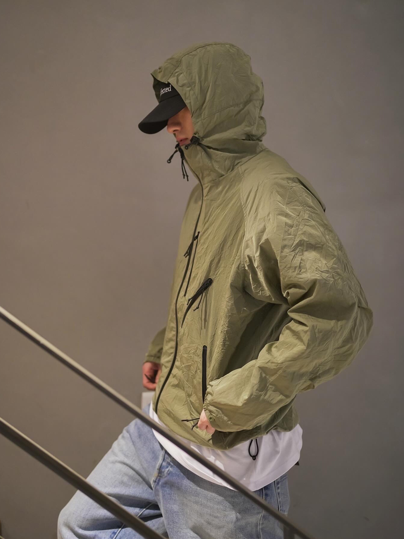 Levi's x Beams Stay Loose 1944 Denim Jeans Vintage Wash 착용 스타일 - 7