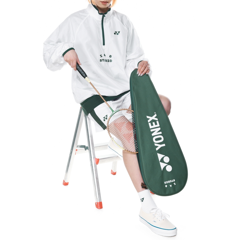 IAB Studio x Yonex Double Racquet Nanoflare, IAB Studio x Yonex Woven Pullover White 착용 스타일