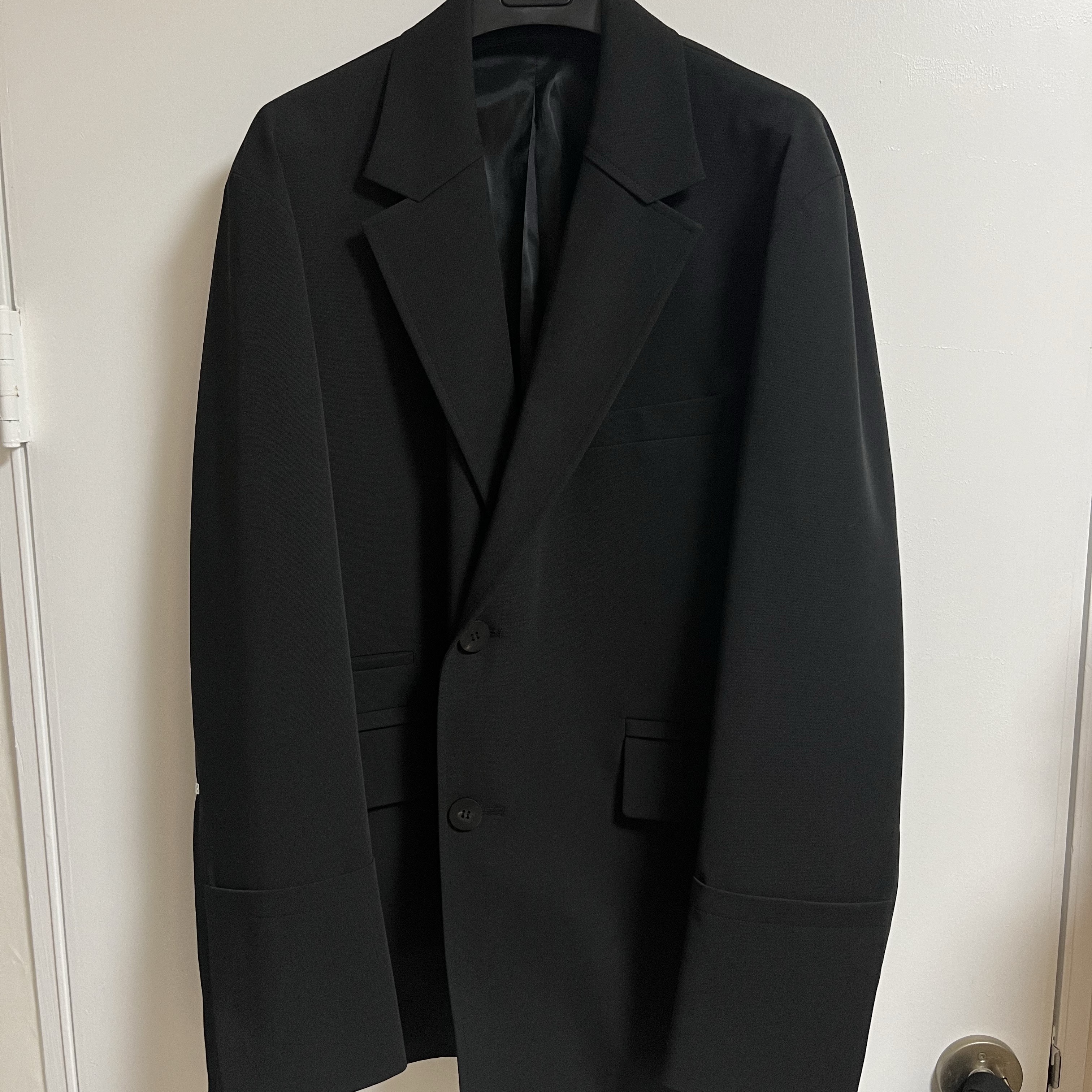 Wooyoungmi Cuffs Jacket Black - 23SS 착용 스타일