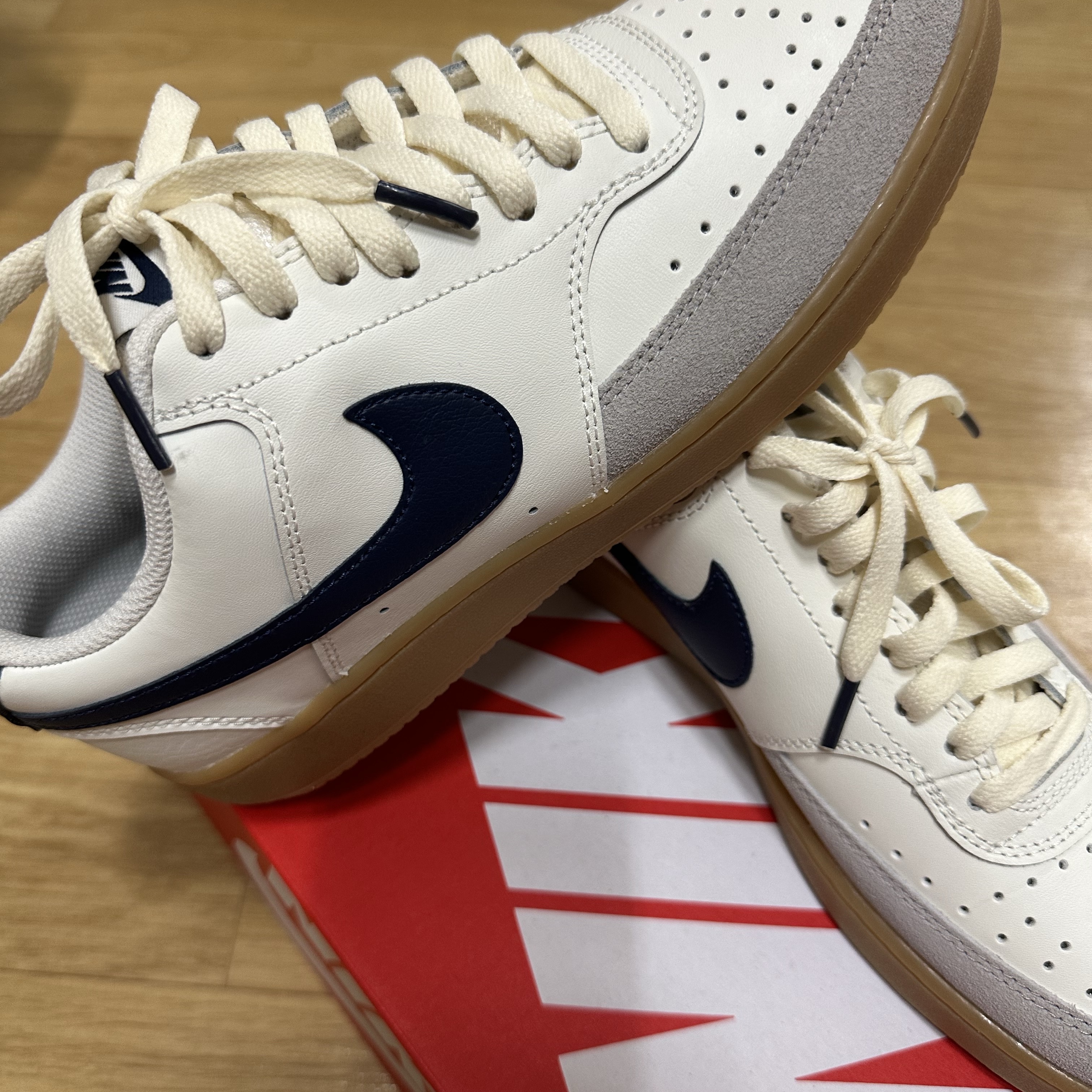 Nike Court Vision Low Sail Gum Light Brown 착용 스타일