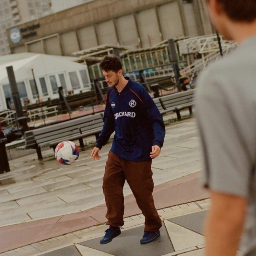 Adidas x Orchard x New England Revolution Jersey Night Indigo - KR Sizing 착용 스타일 - 1