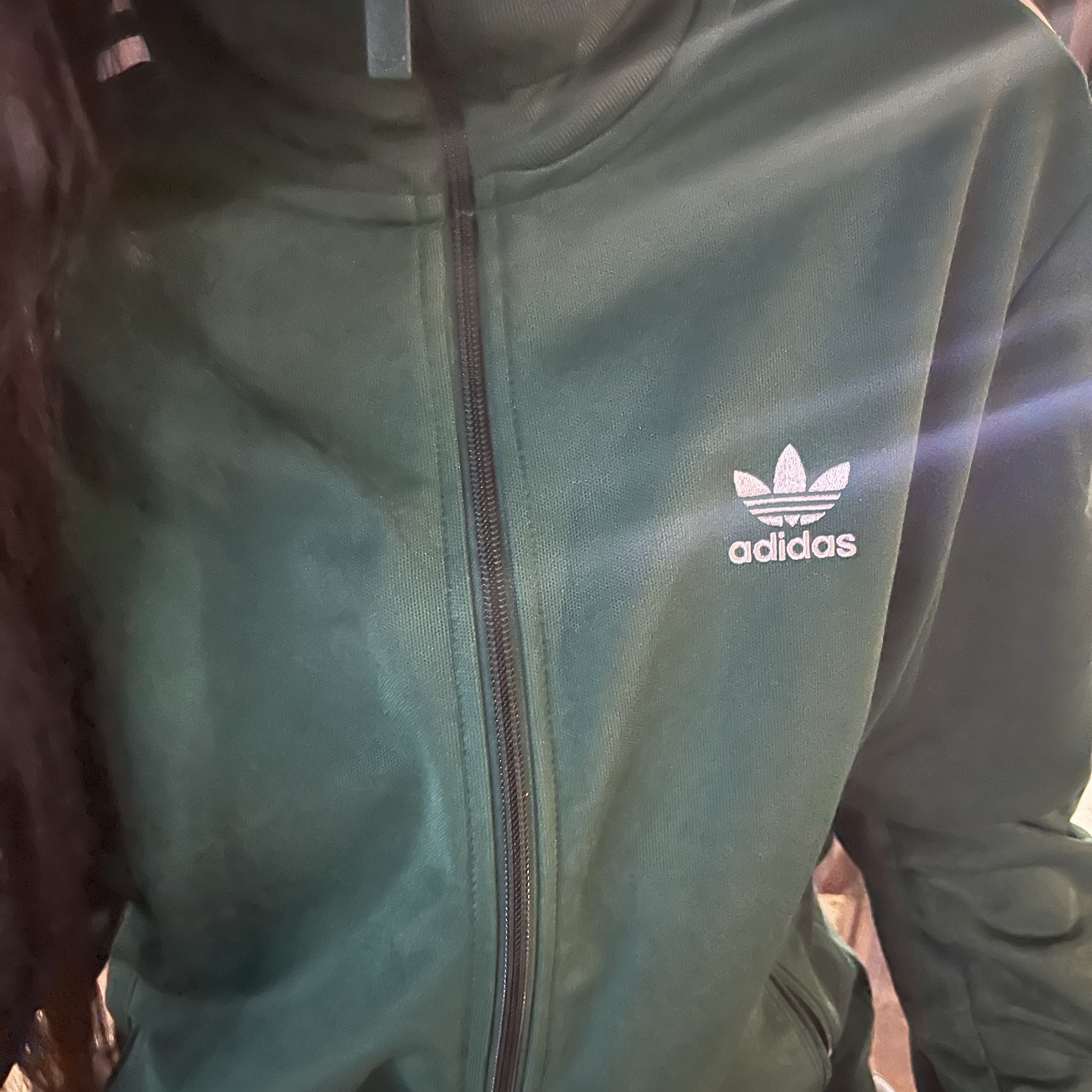 Adidas Adicolor Classic Beckenbauer Track Top Collegiate Green - KR Sizing 착용 스타일