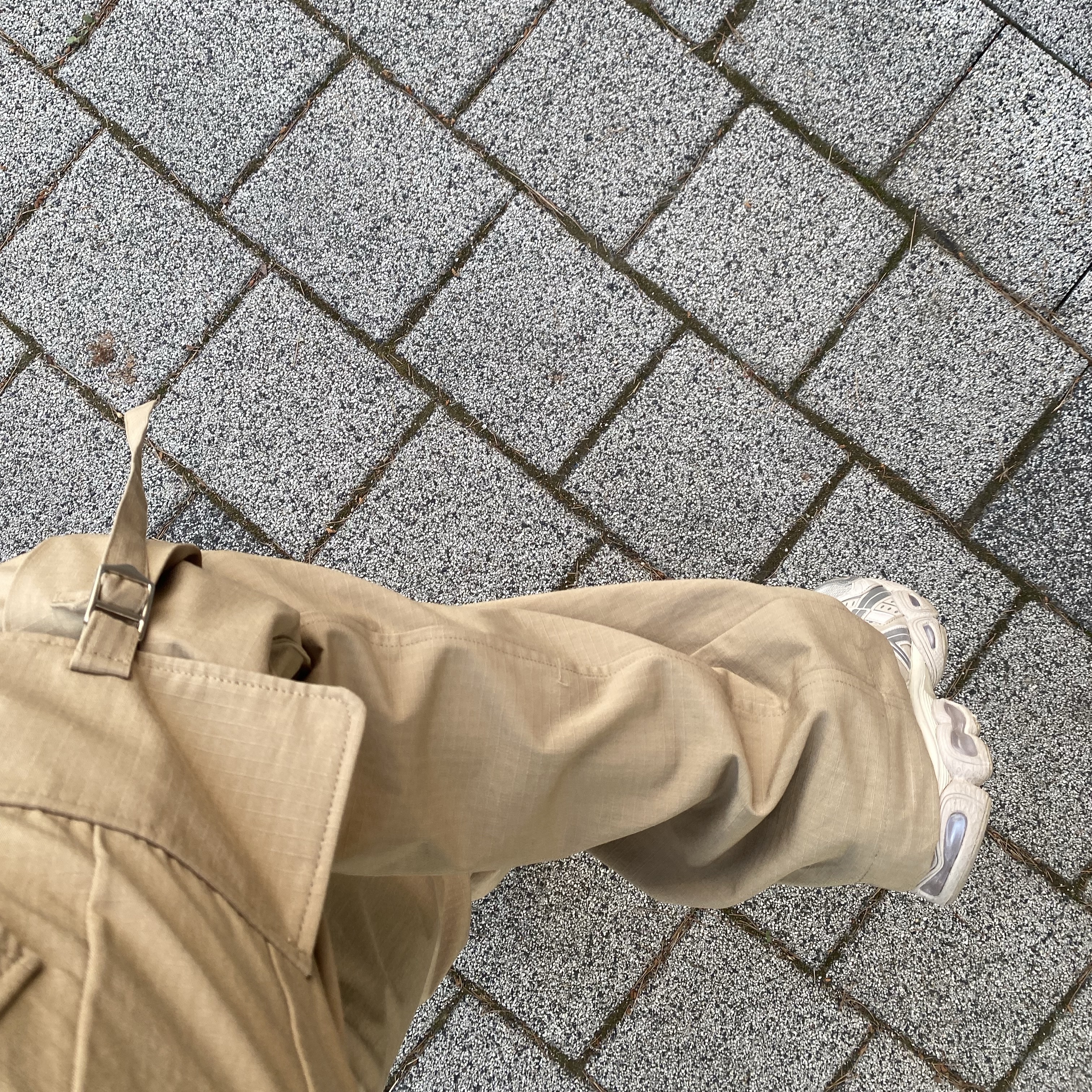 (W) Asics Gel-Nimbus 9 Cream Mineral Beige 착용 스타일 - 1
