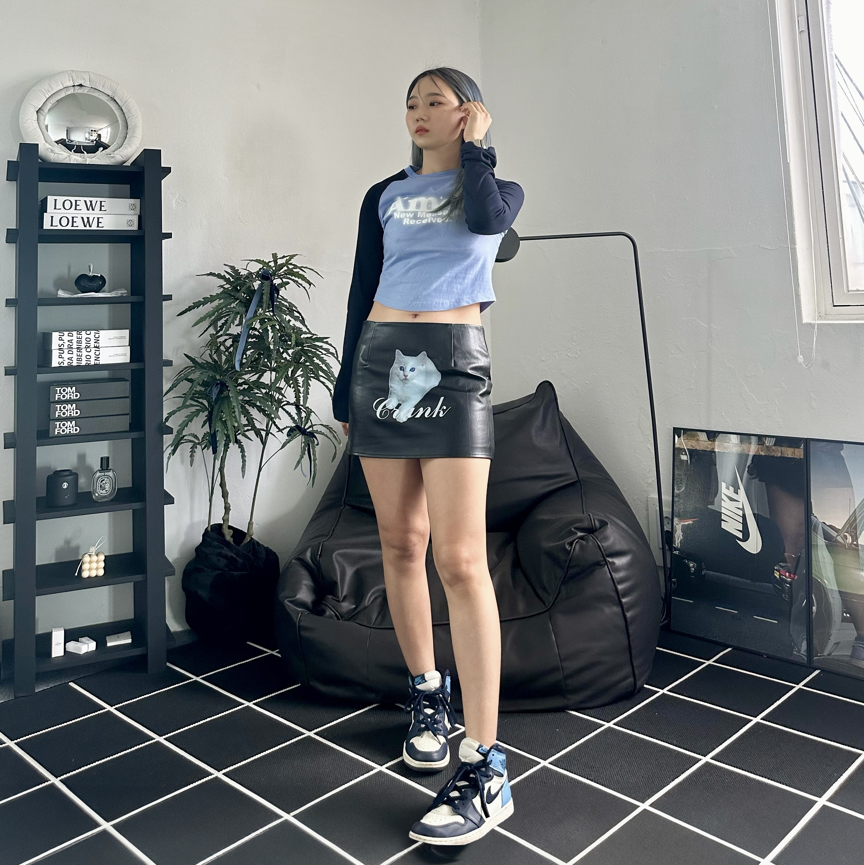 Jordan 1 Retro High Obsidian UNC 착용 스타일 - 1