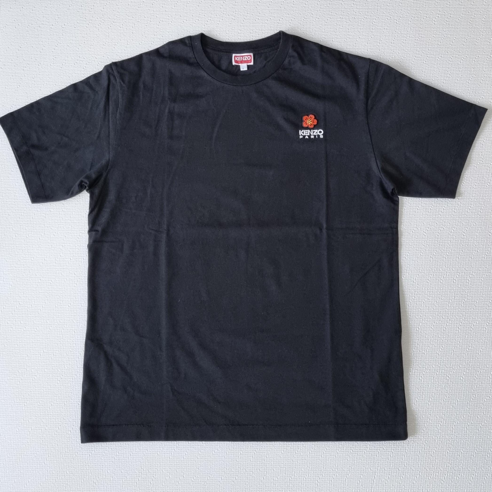 Kenzo Boke Flower Crest T-Shirt Black 착용 스타일 - 1