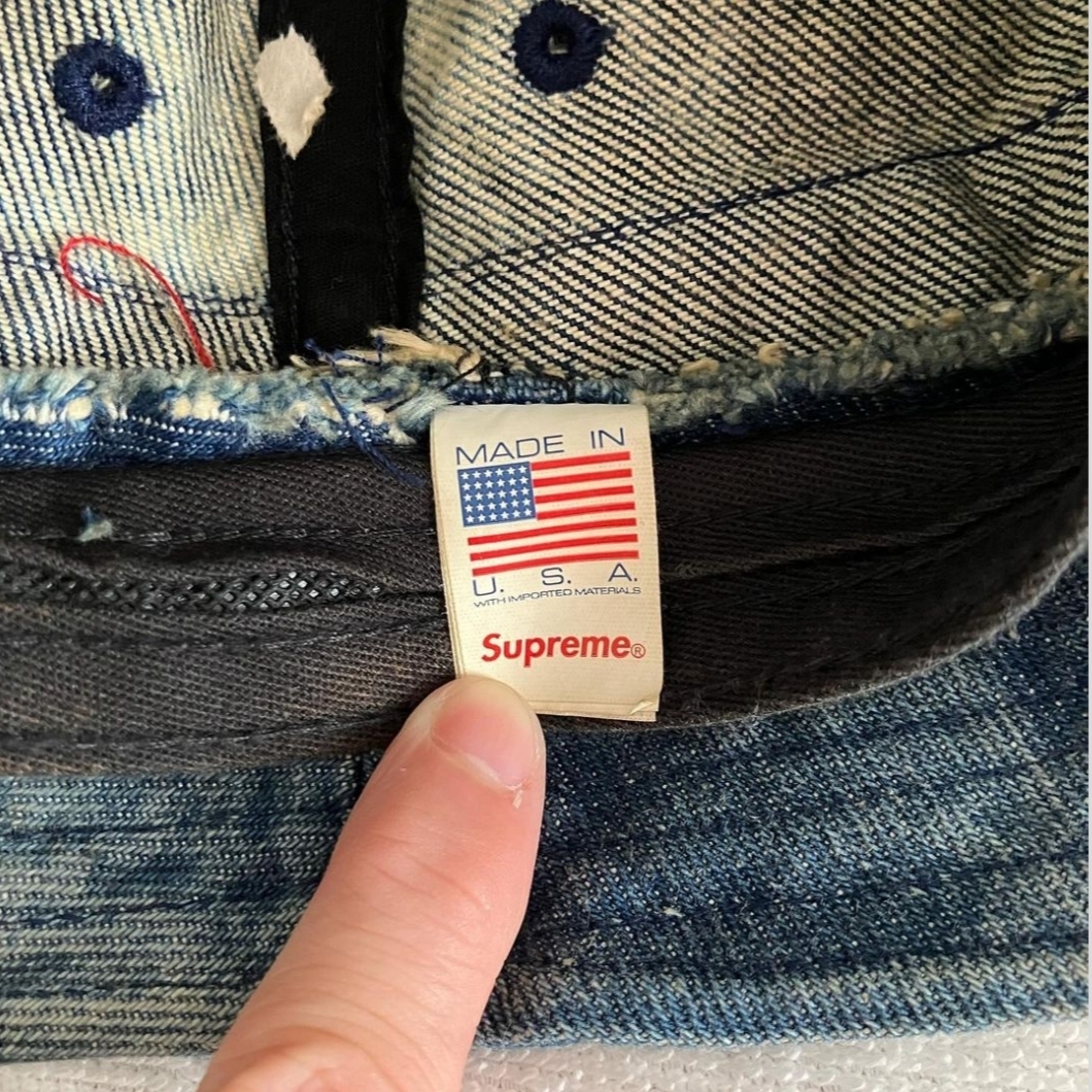 Supreme Chino Twill Crusher Dirty Indigo - 24SS 착용 스타일 - 8