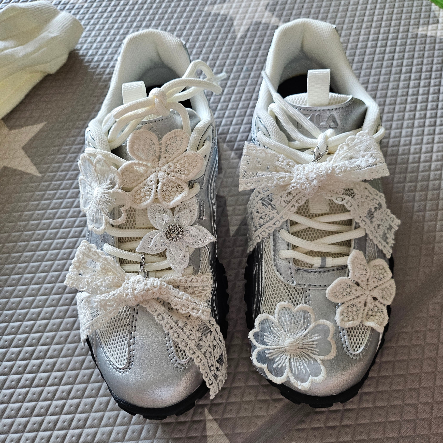 Fila Echappe MS Silver Moon 착용 스타일