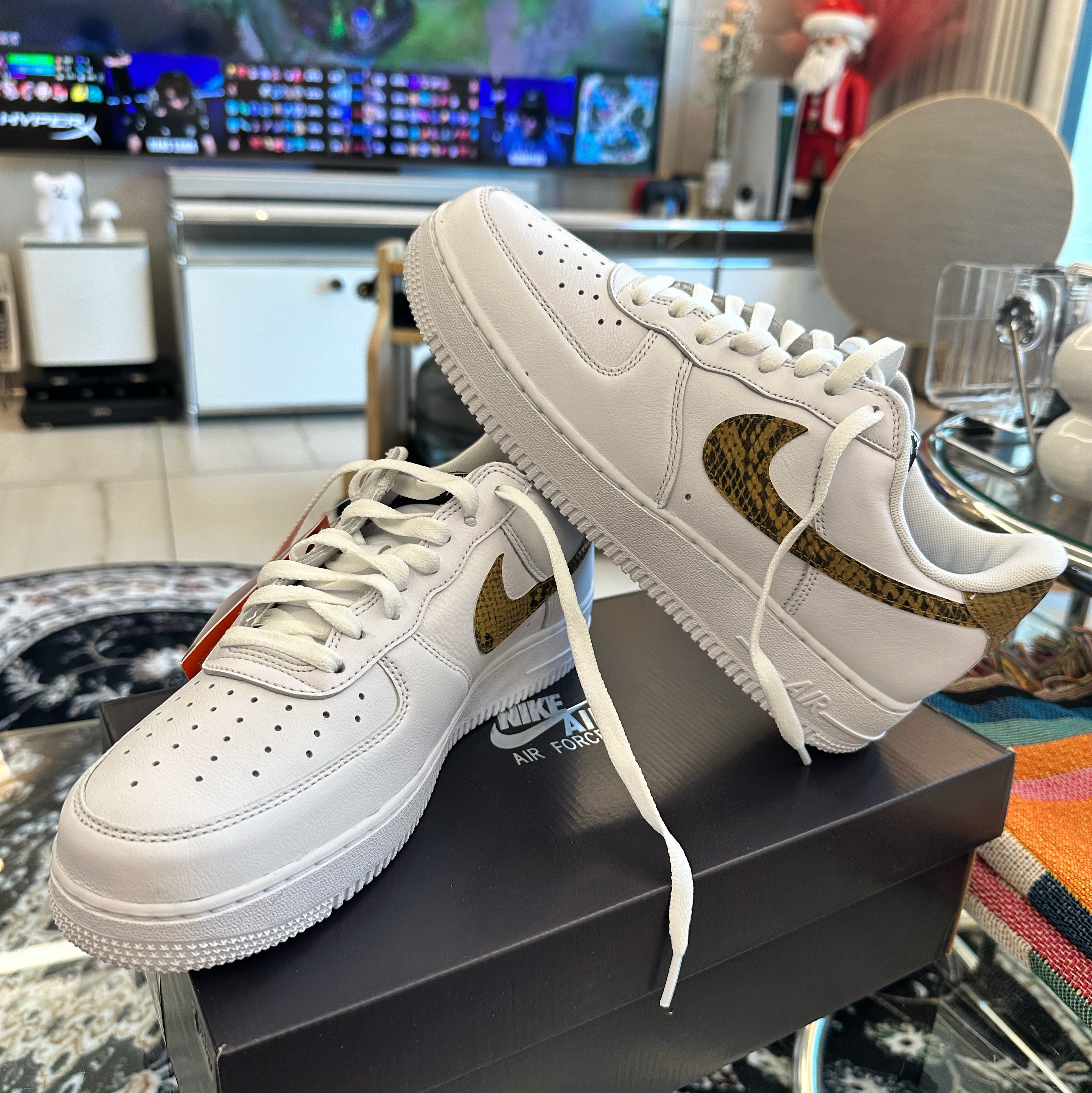 Nike Air Force 1 Low Retro PRM QS Ivory Snake 2019 착용 스타일