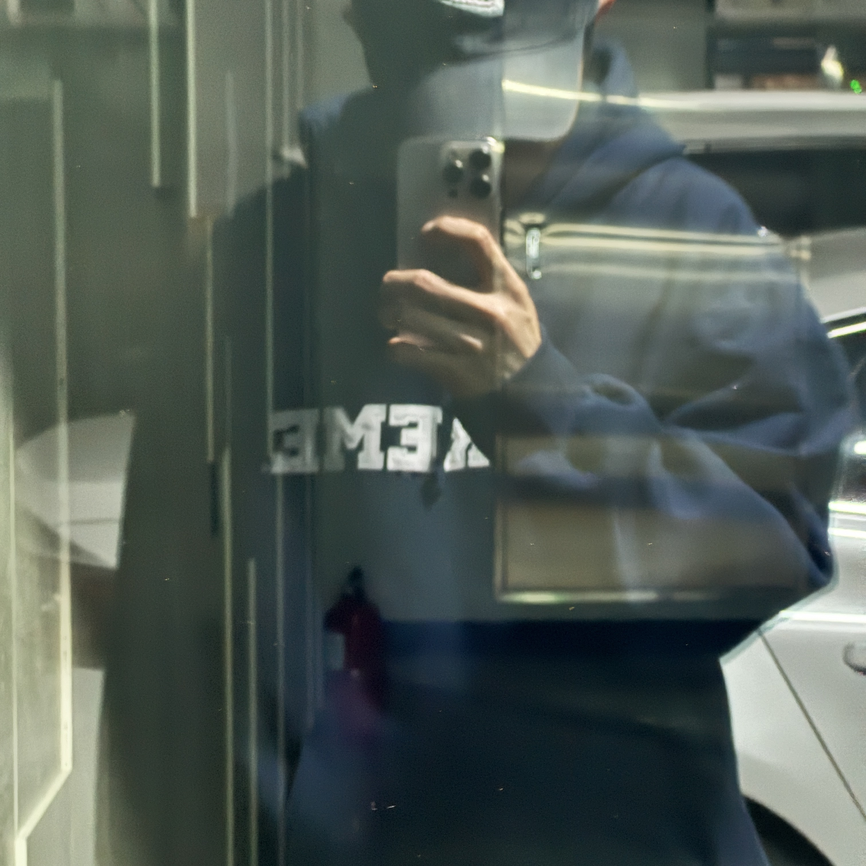 Supreme Collegiate Hooded Sweatshirt Navy - 24SS 착용 스타일