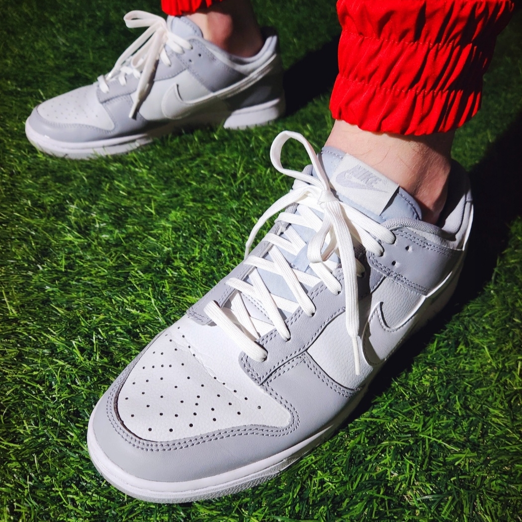 Nike Dunk Low Retro Wolf Grey 착용 스타일 - 5
