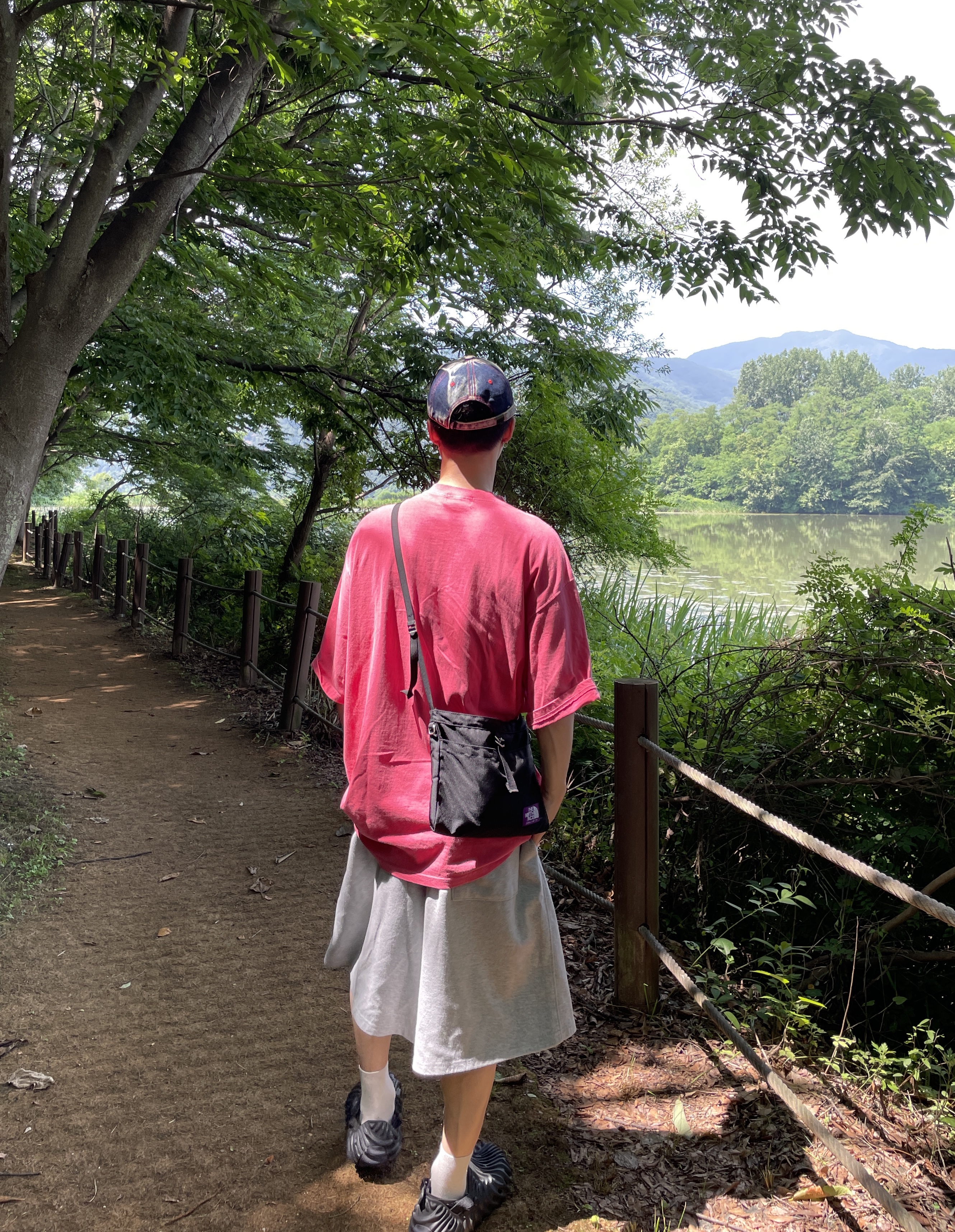 Diesel C-Seymon Treated Denim Baseball Cap Blue White, Crocs x Salehe Bembury Pollex Clog Sasquatch 착용 스타일 - 2