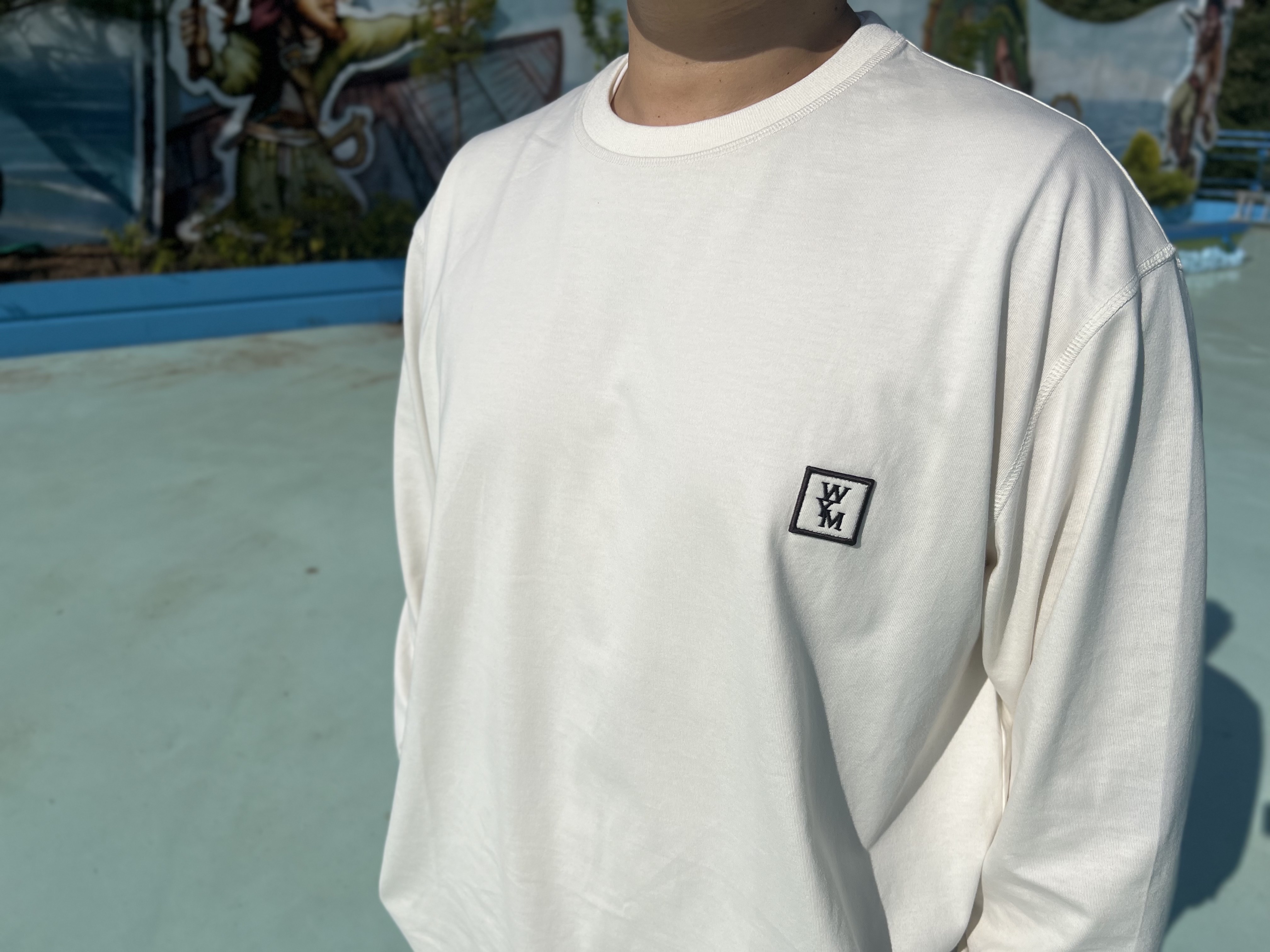 Wooyoungmi Cotton Back Logo Long Sleeve T-shirt Ivory - 23SS, Balenciaga Track Sneakers White 착용 스타일 - 5
