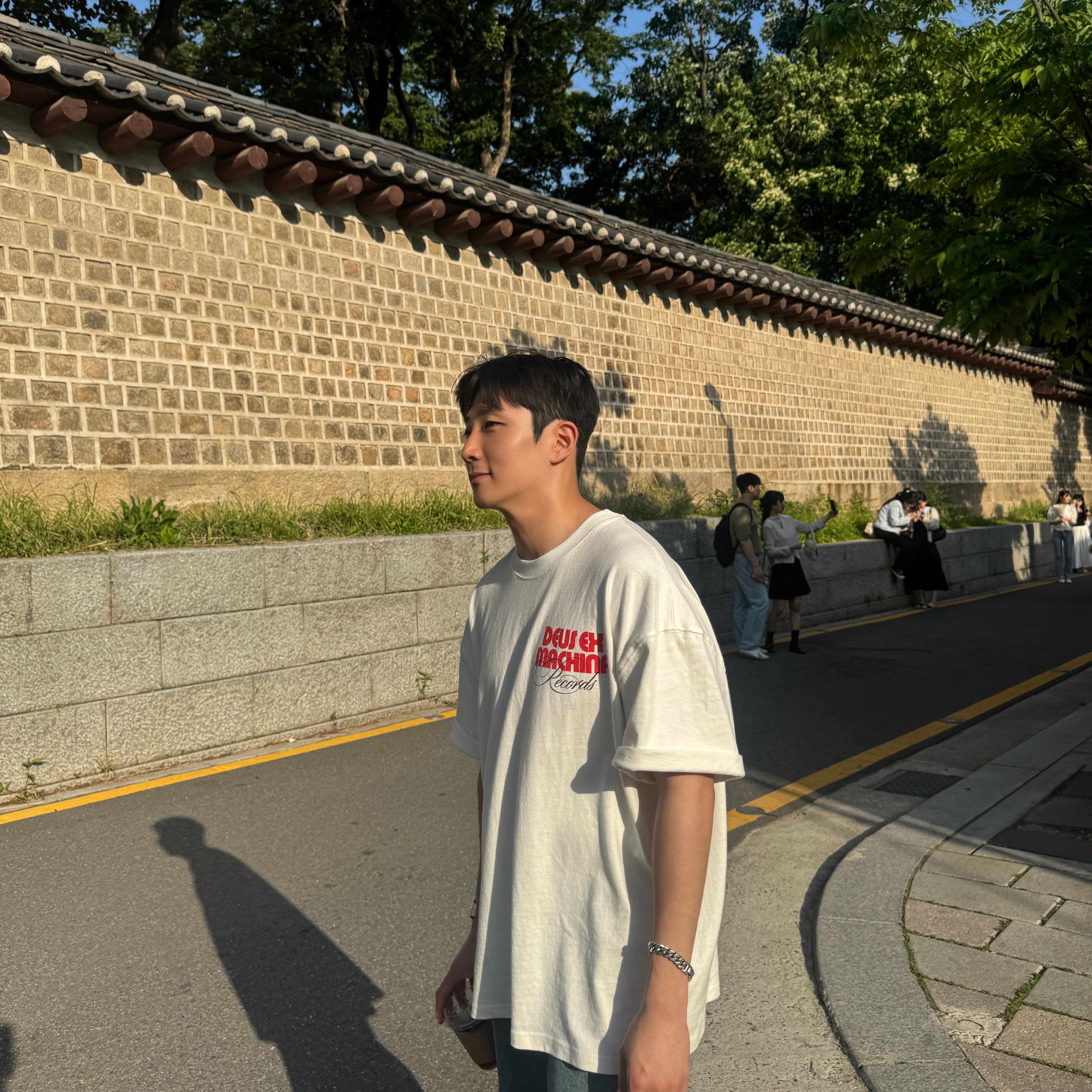 Casio A-159WA-N1, Maison Mihara Yasuhiro Baker Canvas Low-top Sneakers White 착용 스타일 - 1