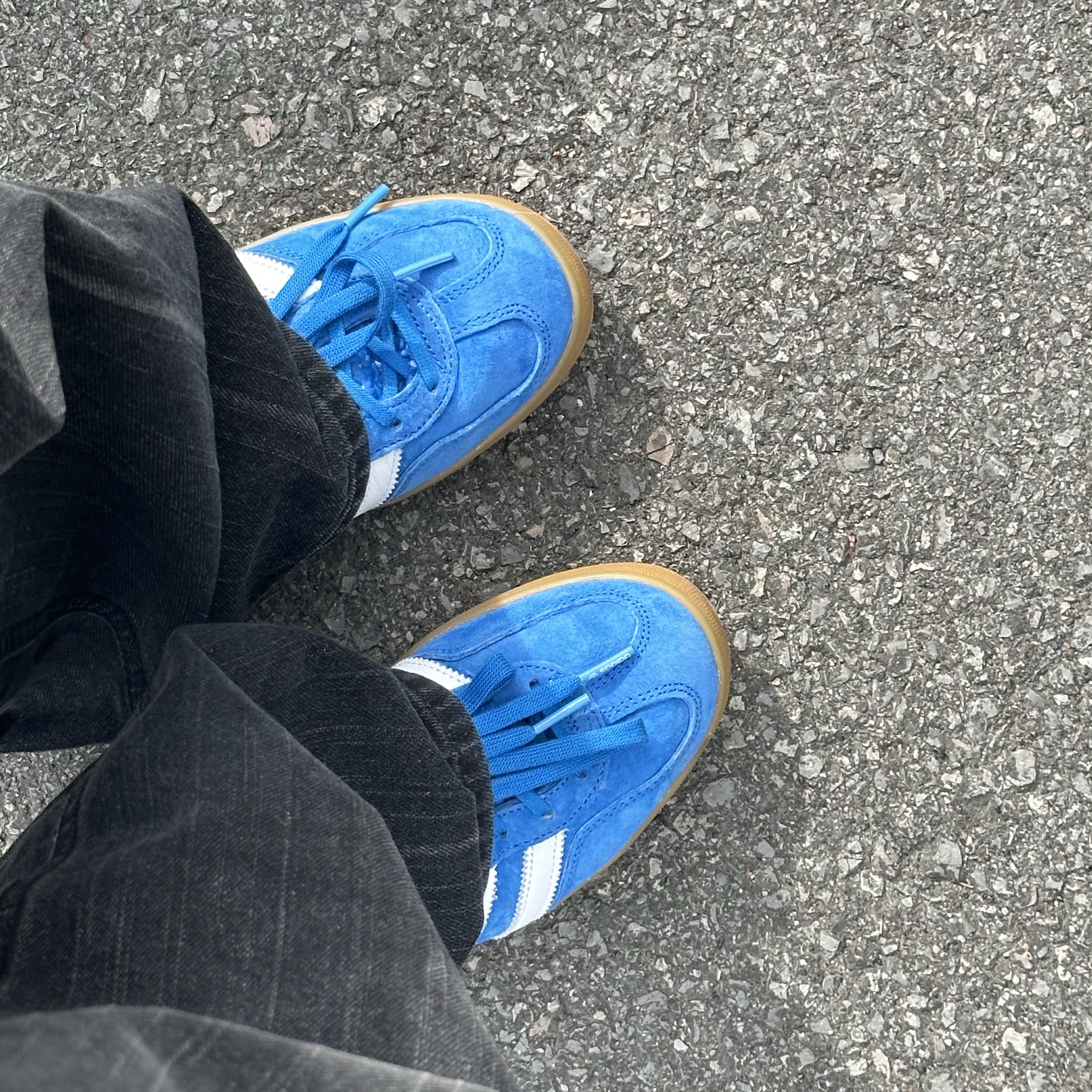 Adidas Gazelle Indoor Blue Bird 착용 스타일 - 2