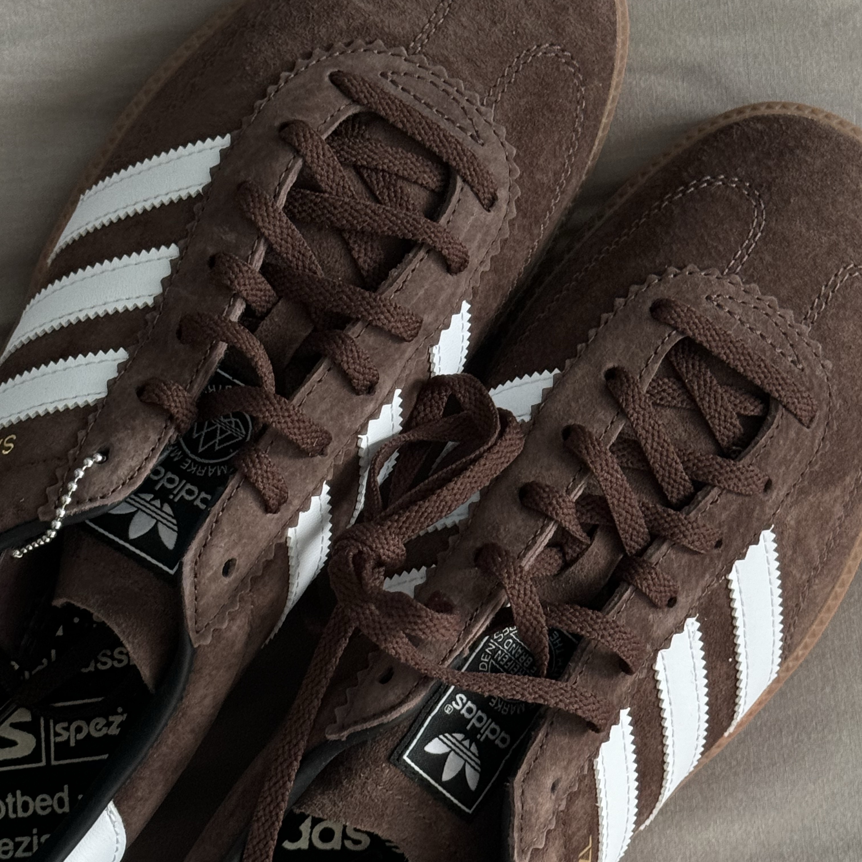 Adidas Samba Deco Spezial Brown Cloud White 착용 스타일