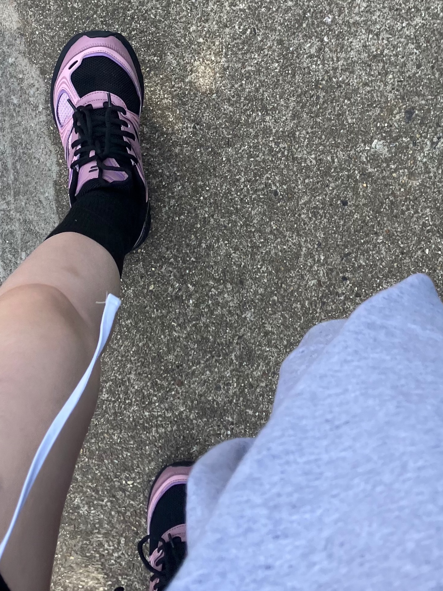 Fila Interun Pink Black 착용 스타일 - 7