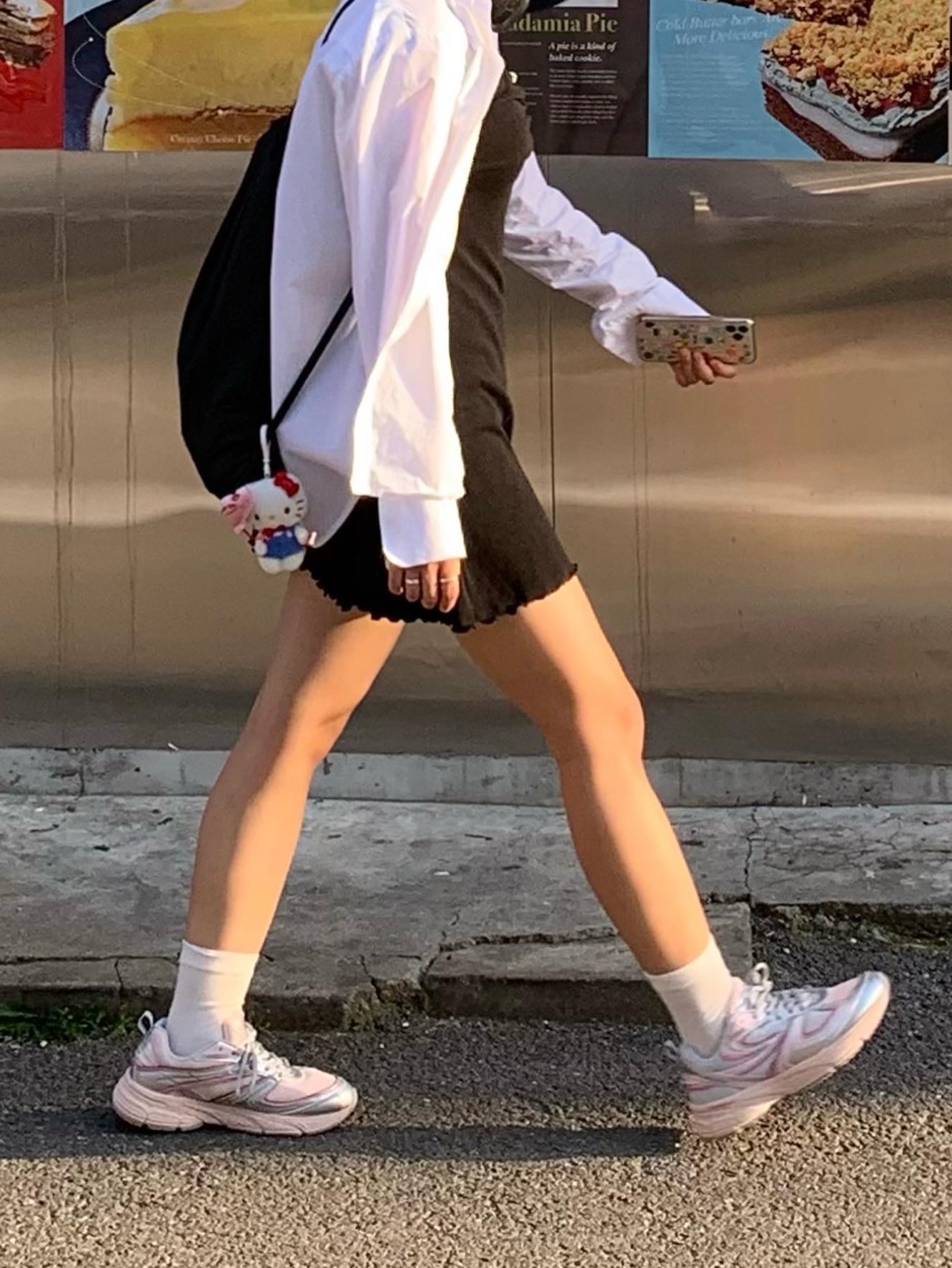 Fila Interun Pink Blossom, Marshall Major IV Black (Korean Ver.) 착용 스타일 - 4