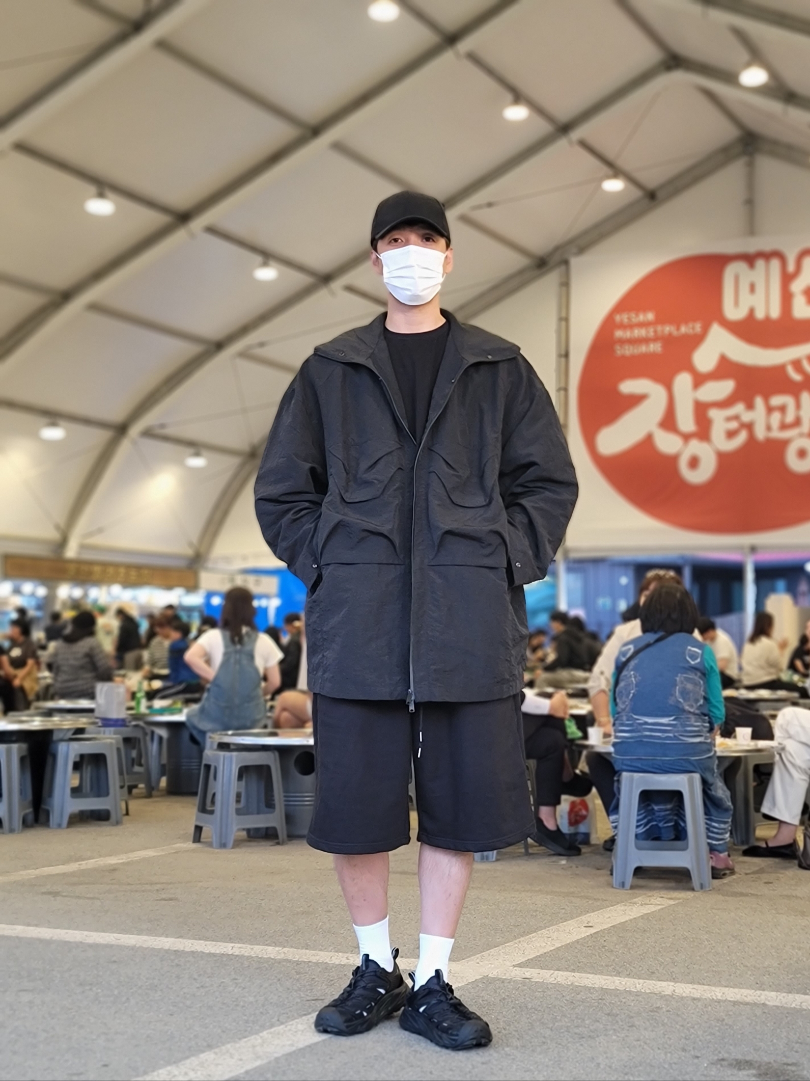 Hoka Hopara Black 착용 스타일 - 2