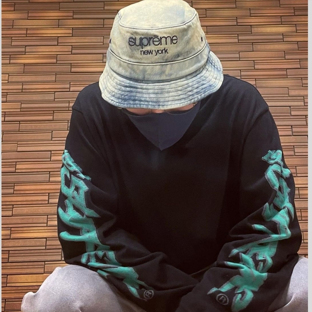 Supreme Chino Twill Crusher Dirty Indigo - 24SS 착용 스타일 - 1