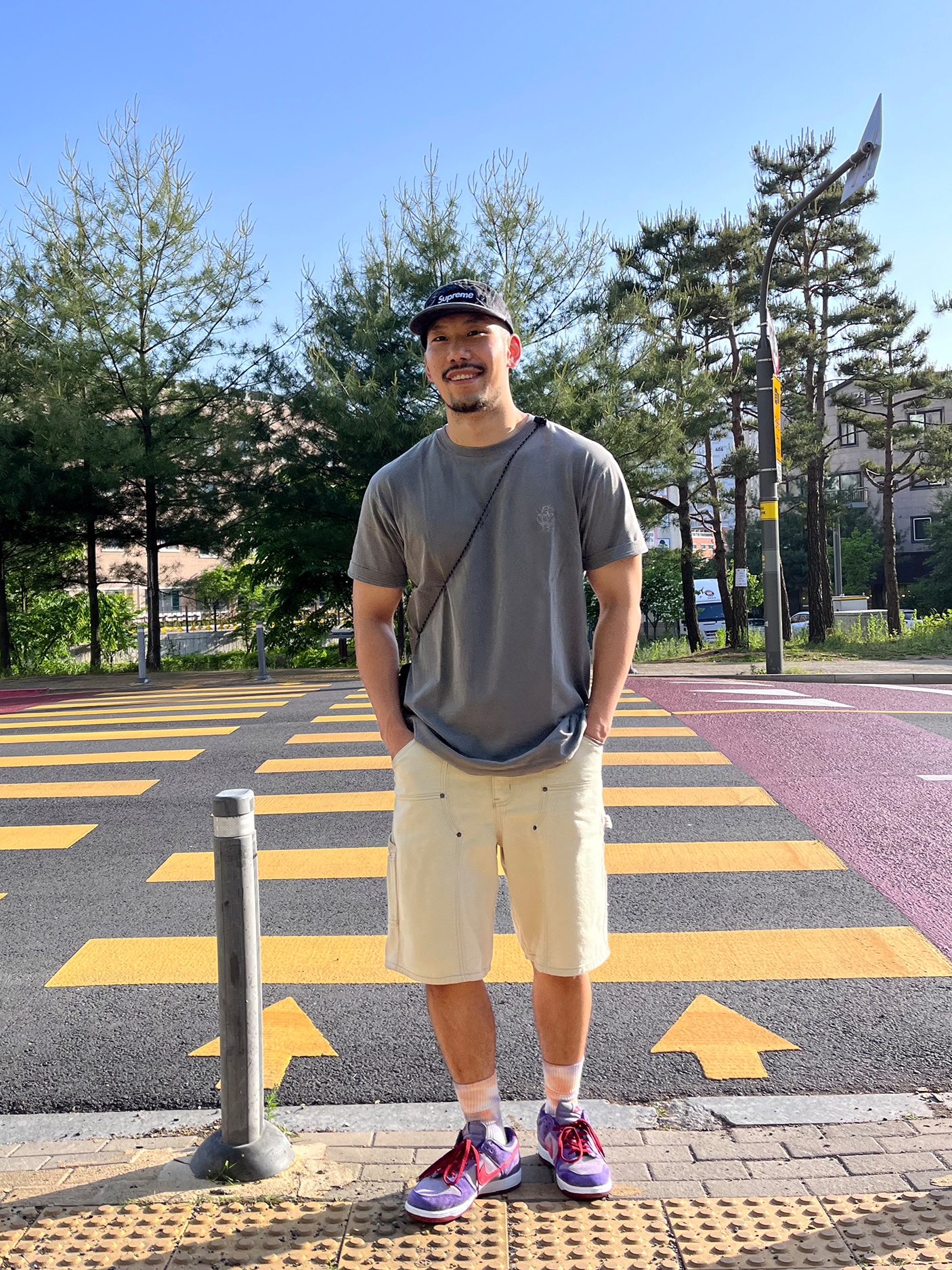 Supreme Punched Denim Camp Cap Black - 23FW, Nike Dunk Low SP Plum 2024 착용 스타일 - 1