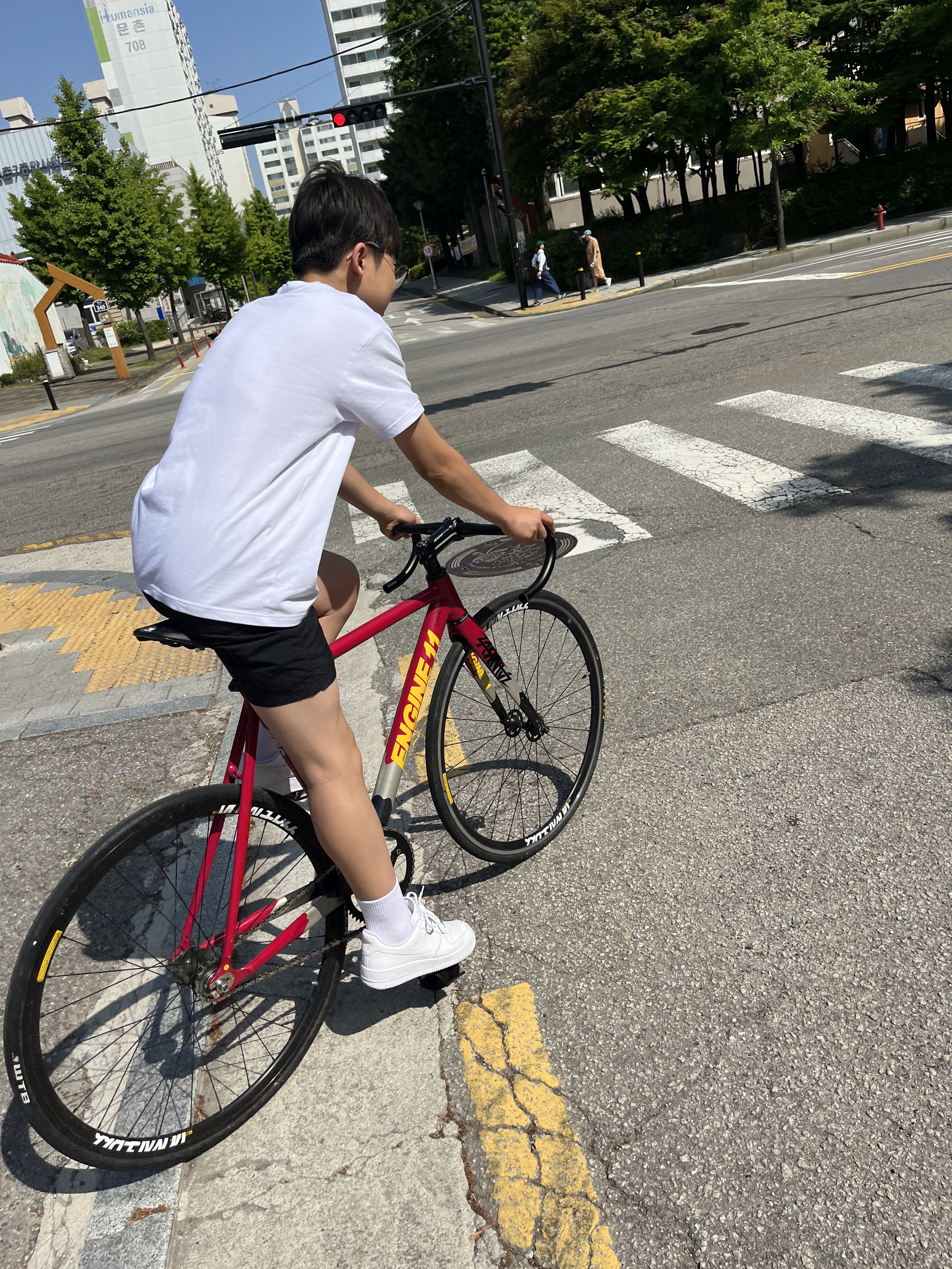 (W) Nike Cortez Leather White Black, Nike Air Force 1 '07 Low White 착용 스타일 - 7