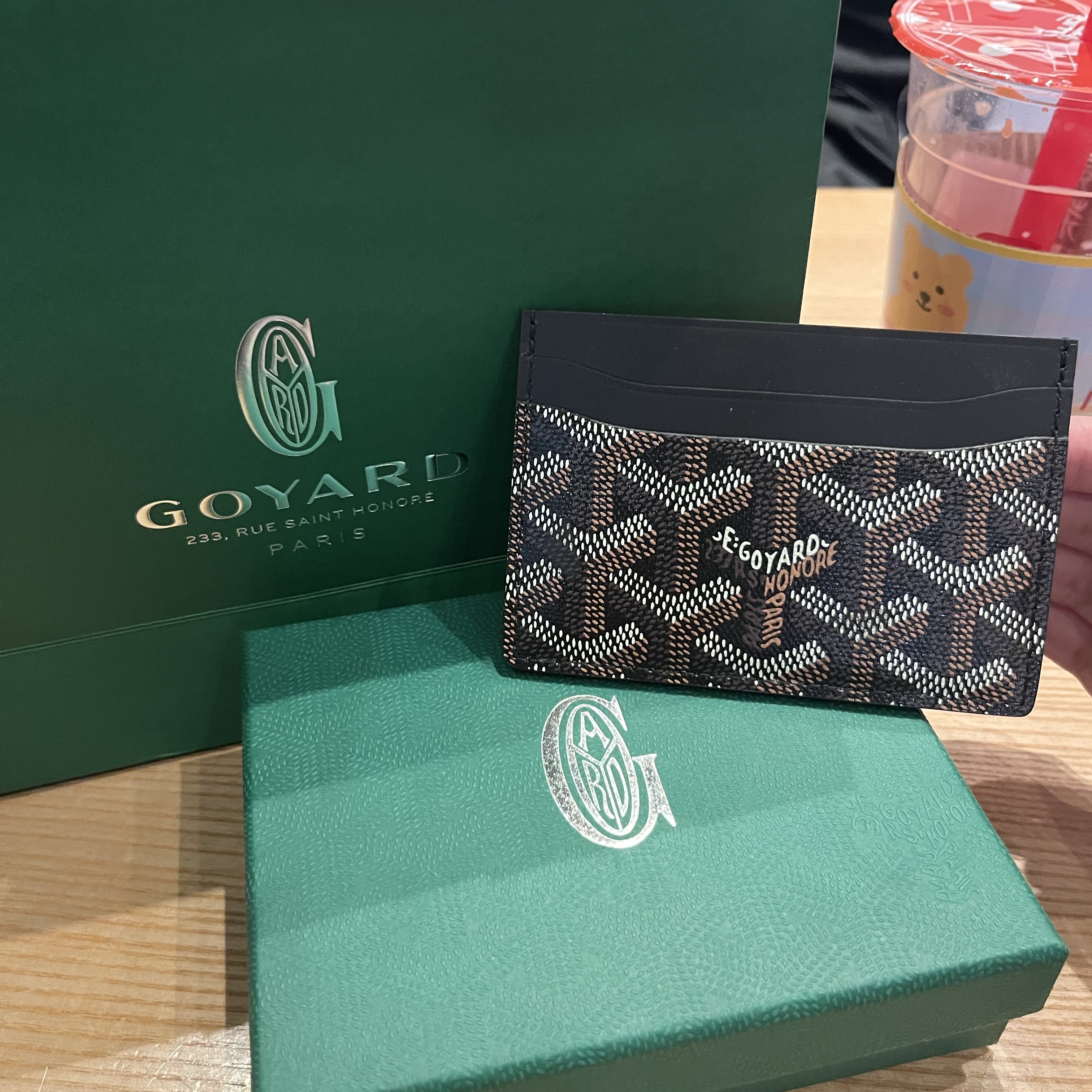 Goyard Saint Sulpice Card Holder Black 착용 스타일