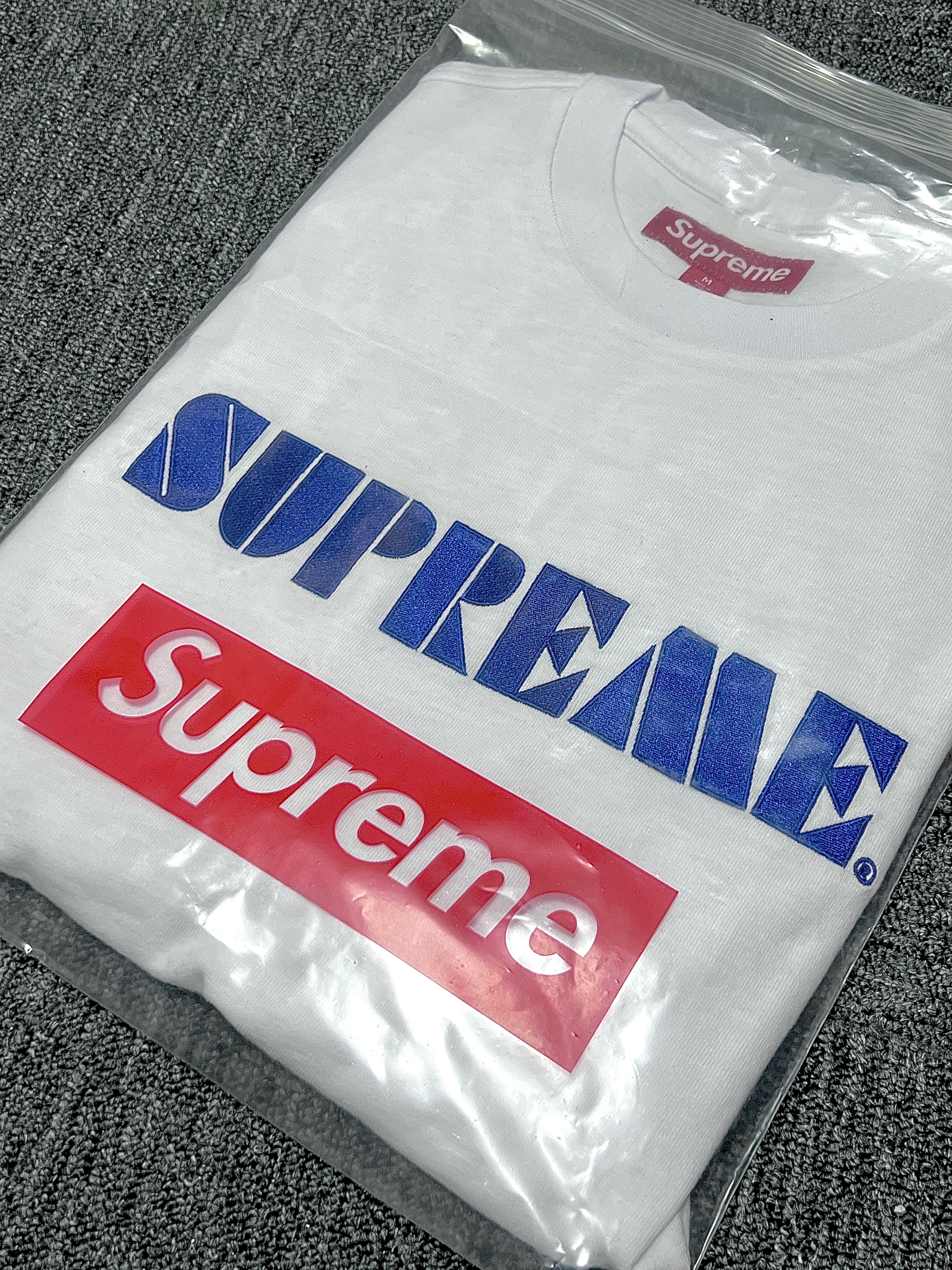 Supreme Stencil Embroidered S/S Top White - 24SS 착용 스타일