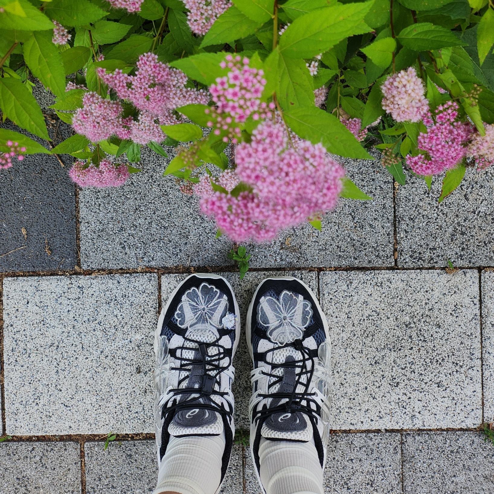 Asics Unlimited Gel-Sonoma 15-50 Carrier Grey White Alyssum 착용 스타일