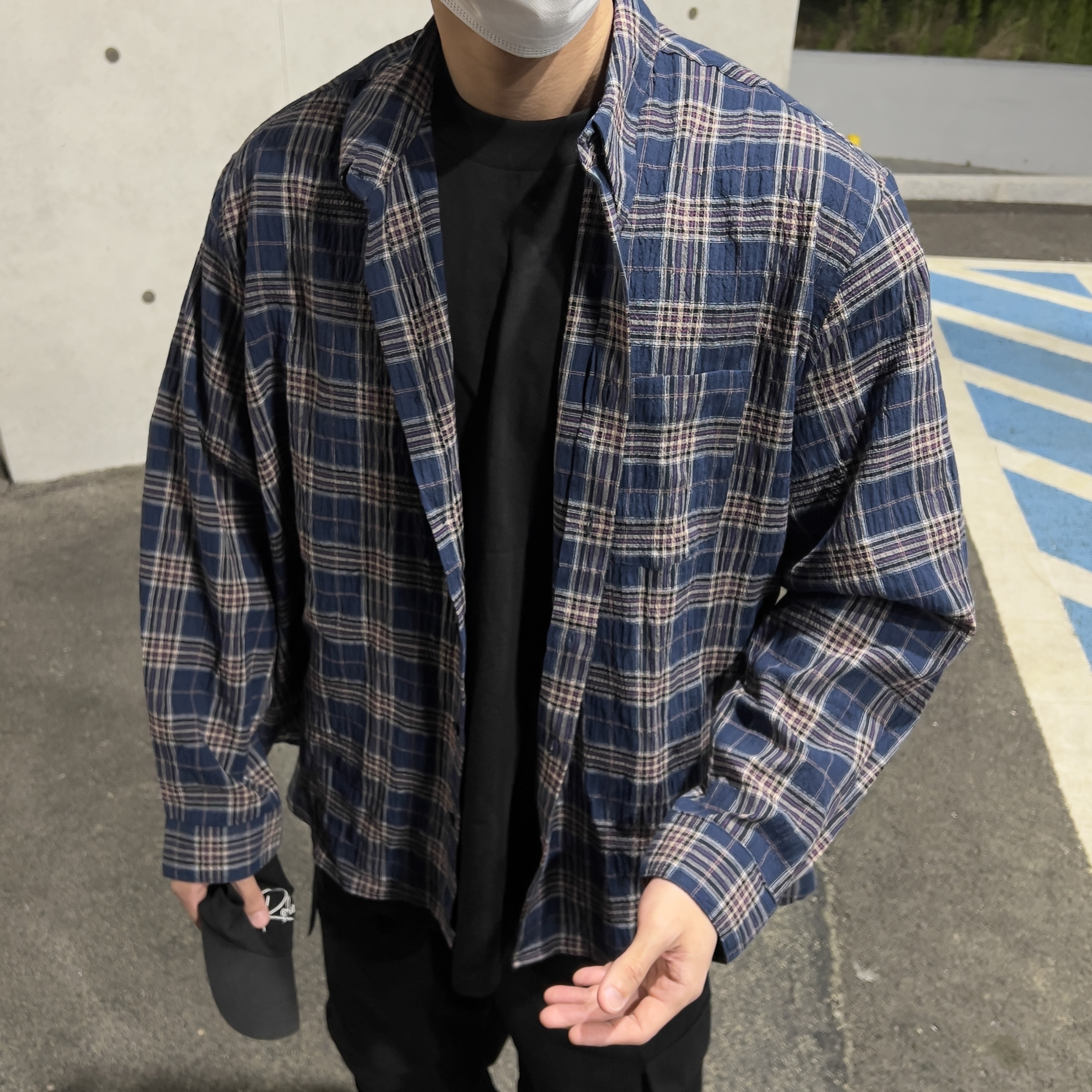 Oakley Factory Team x Brain Dead Flesh White Birch 착용 스타일 - 1