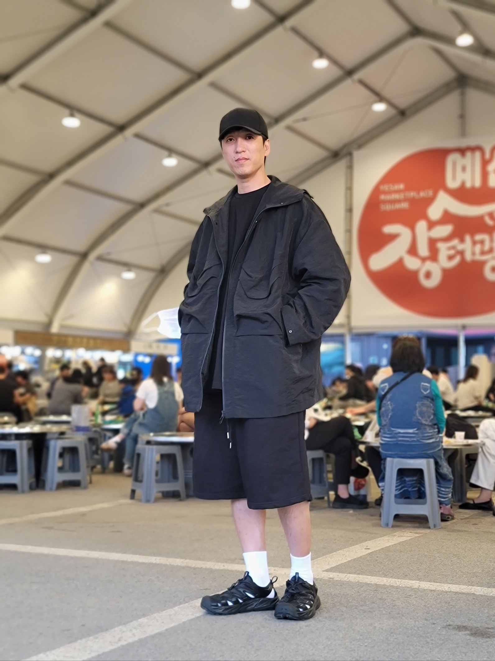 Hoka Hopara Black 착용 스타일 - 1