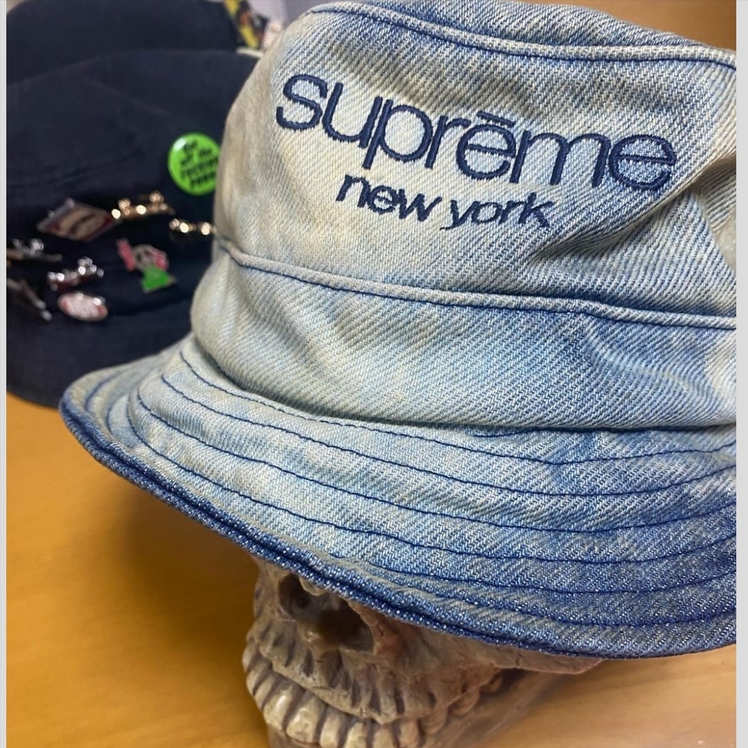 Supreme Chino Twill Crusher Dirty Indigo - 24SS 착용 스타일 - 5