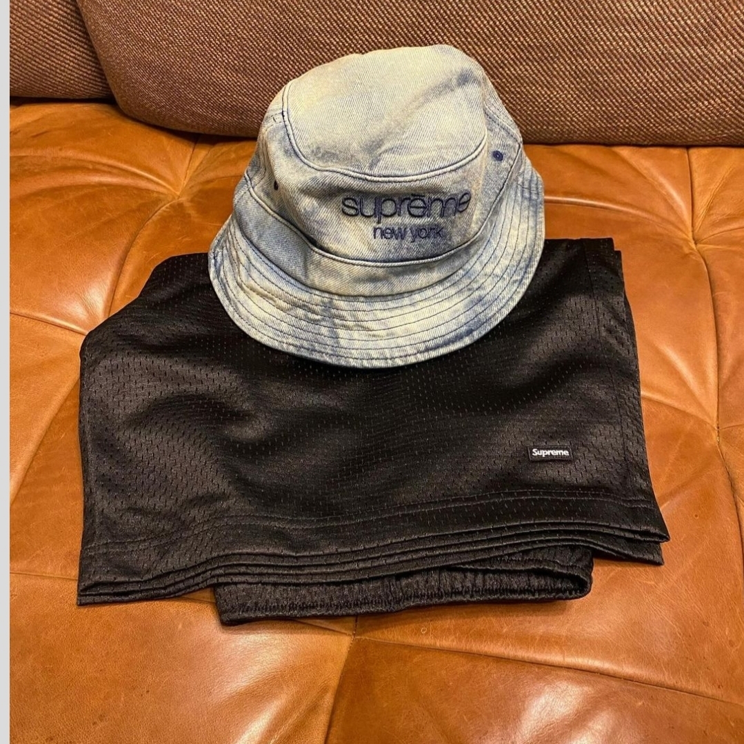 Supreme Chino Twill Crusher Dirty Indigo - 24SS 착용 스타일 - 3
