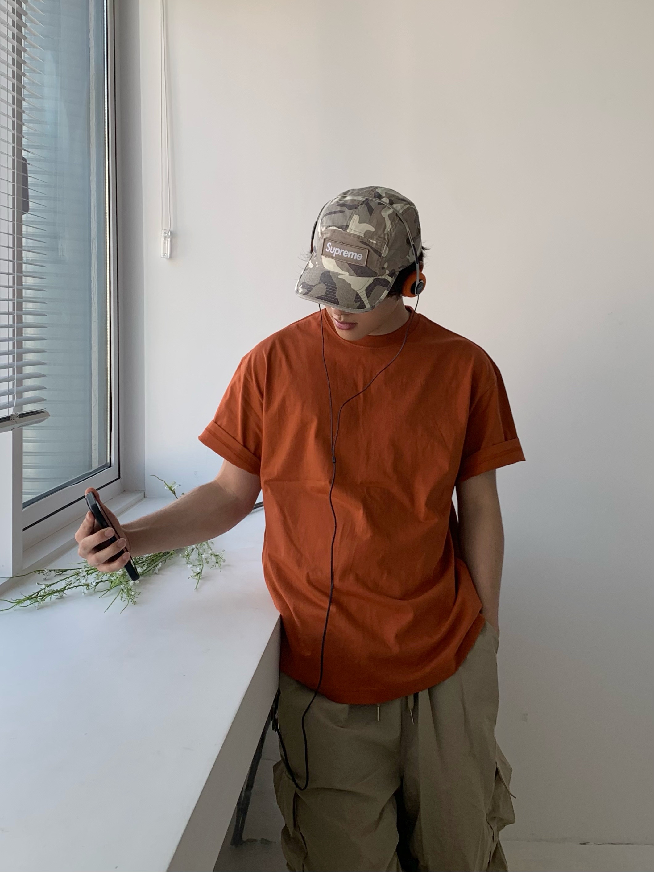Supreme Military Camp Cap Stone Camo - 23SS 착용 스타일