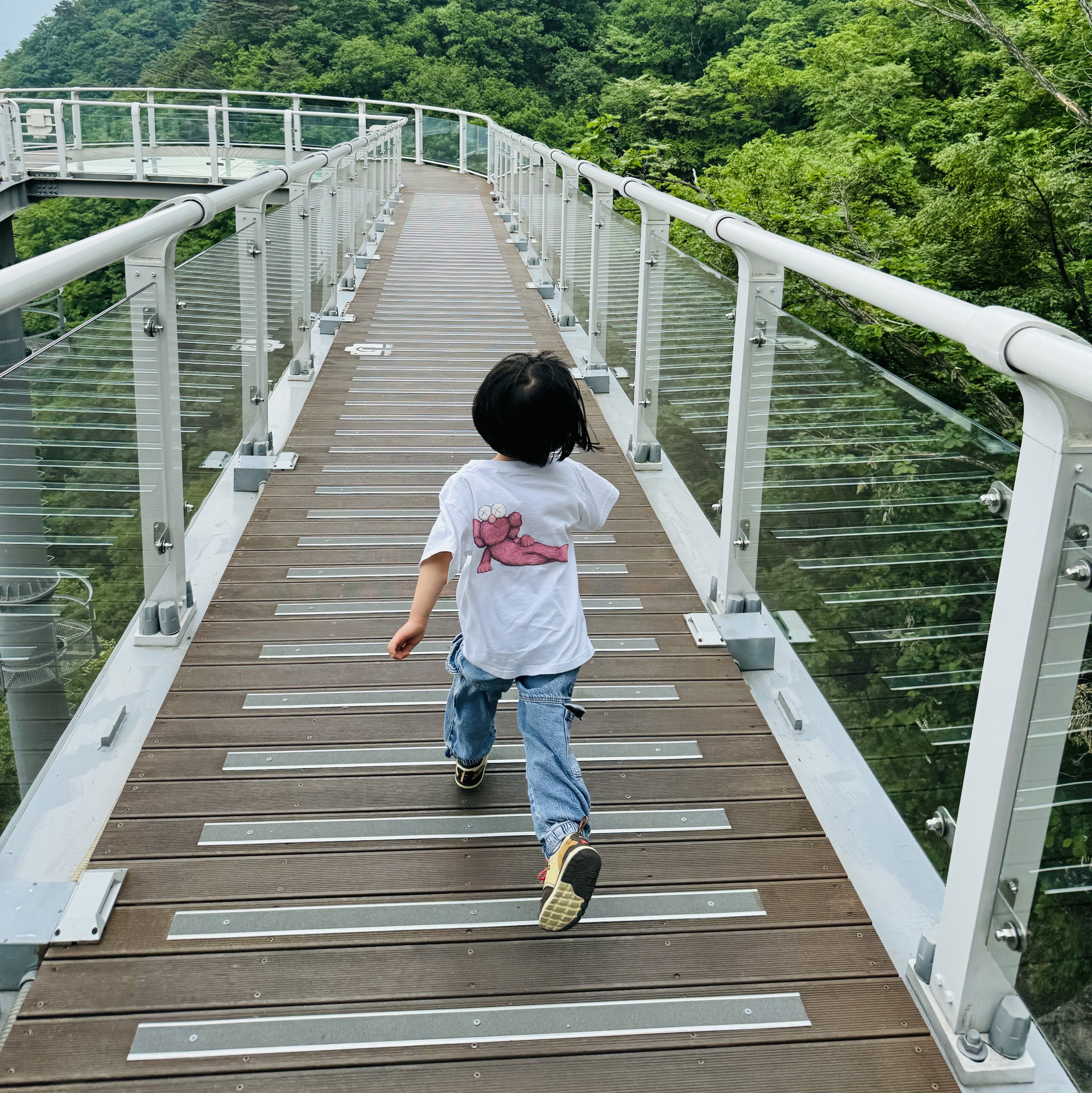 (Kids) Uniqlo UT x Kaws Short Sleeve Graphic T-Shirt White, (TD) Nike x Travis Scott Air Max 1 Cact.us Brown 착용 스타일 - 3