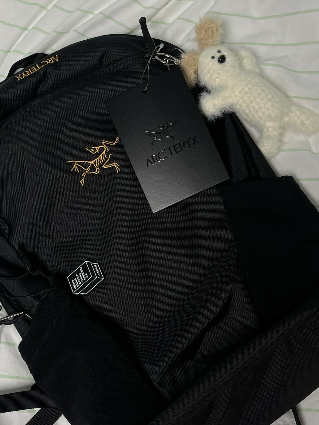 Arc'teryx Mantis 16 Backpack Black 착용 스타일 - 1