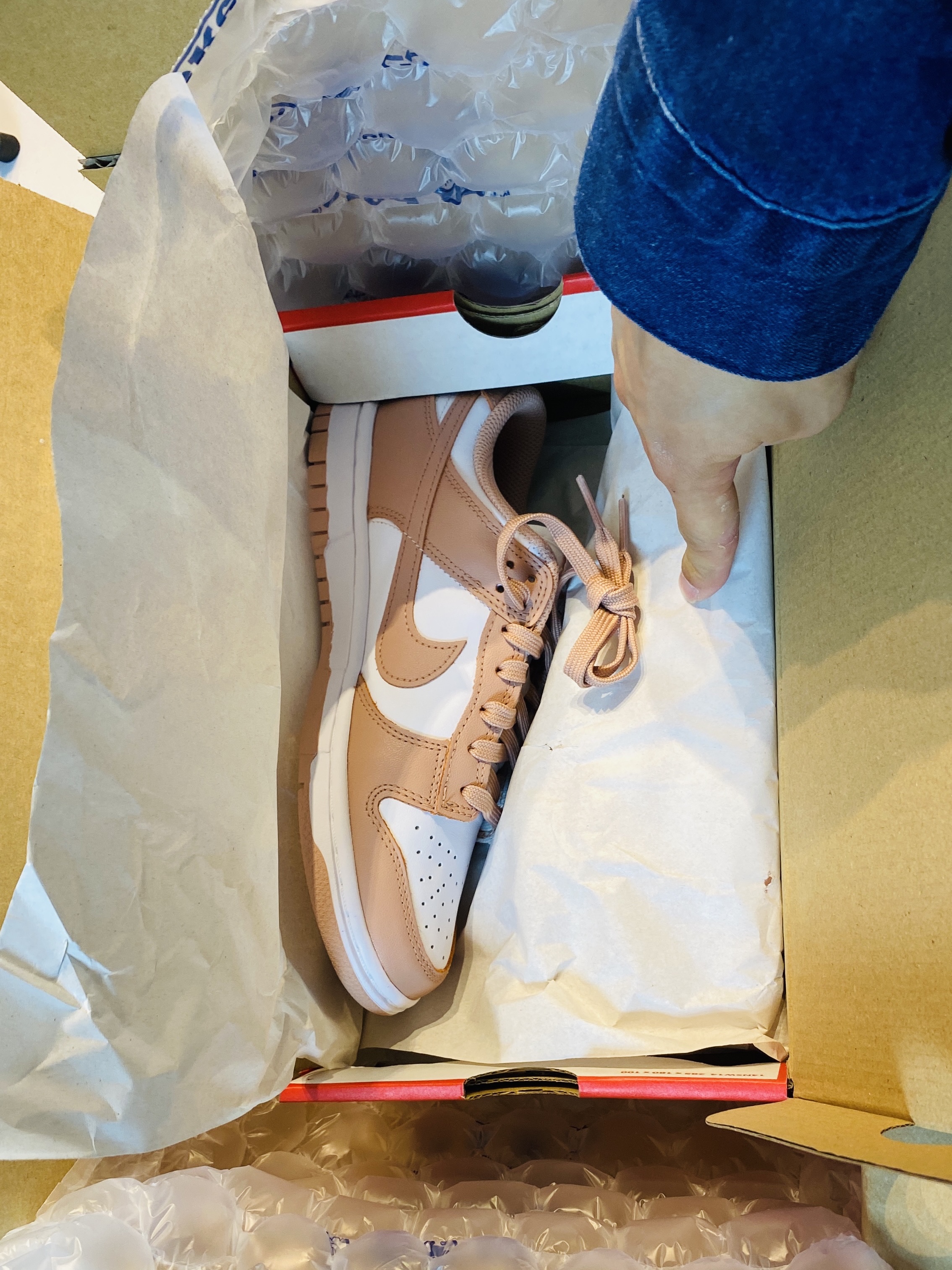 (W) Nike Dunk Low Rose Whisper 착용 스타일