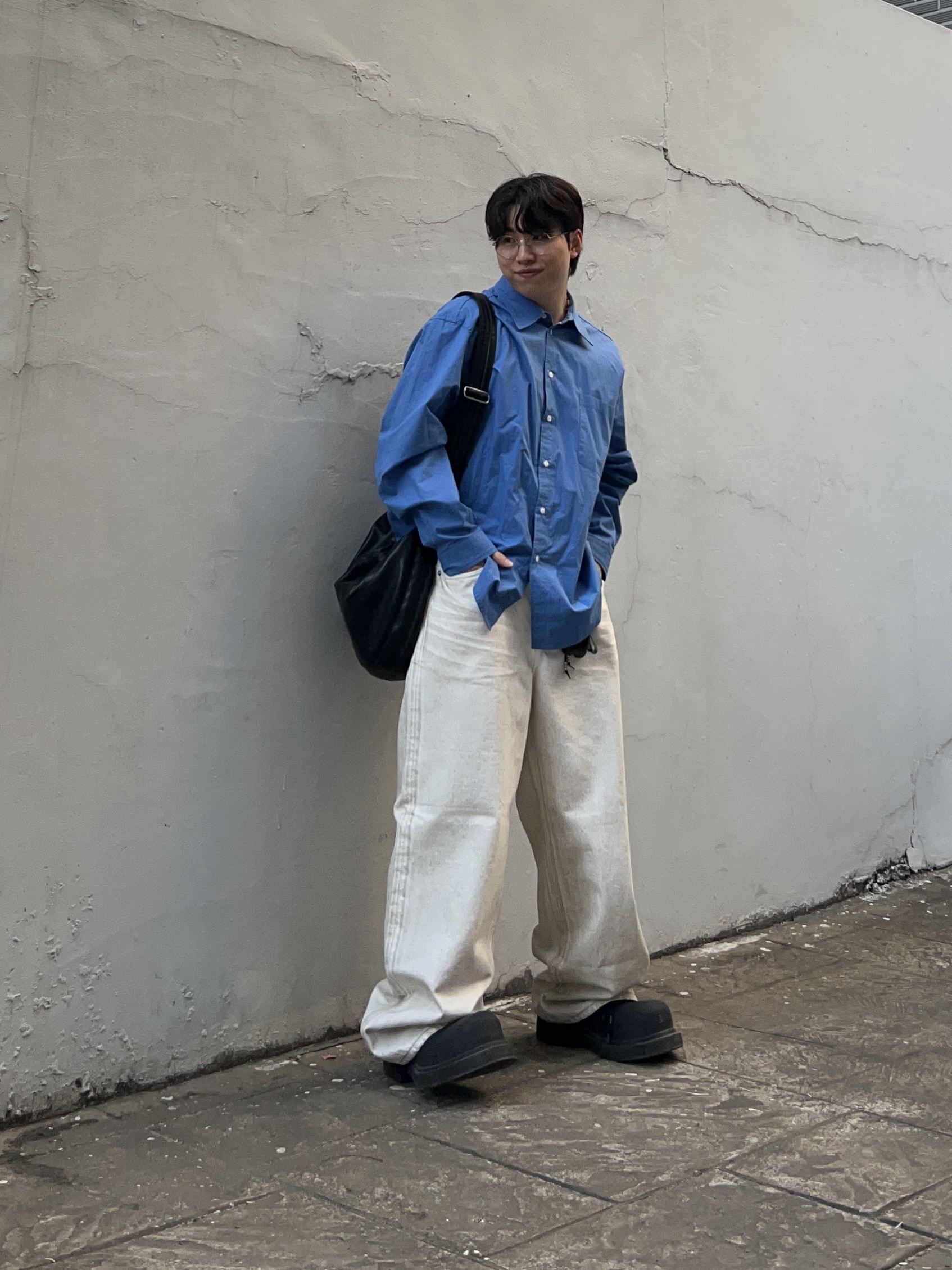 Balenciaga Steroid Derby Black 착용 스타일 - 3