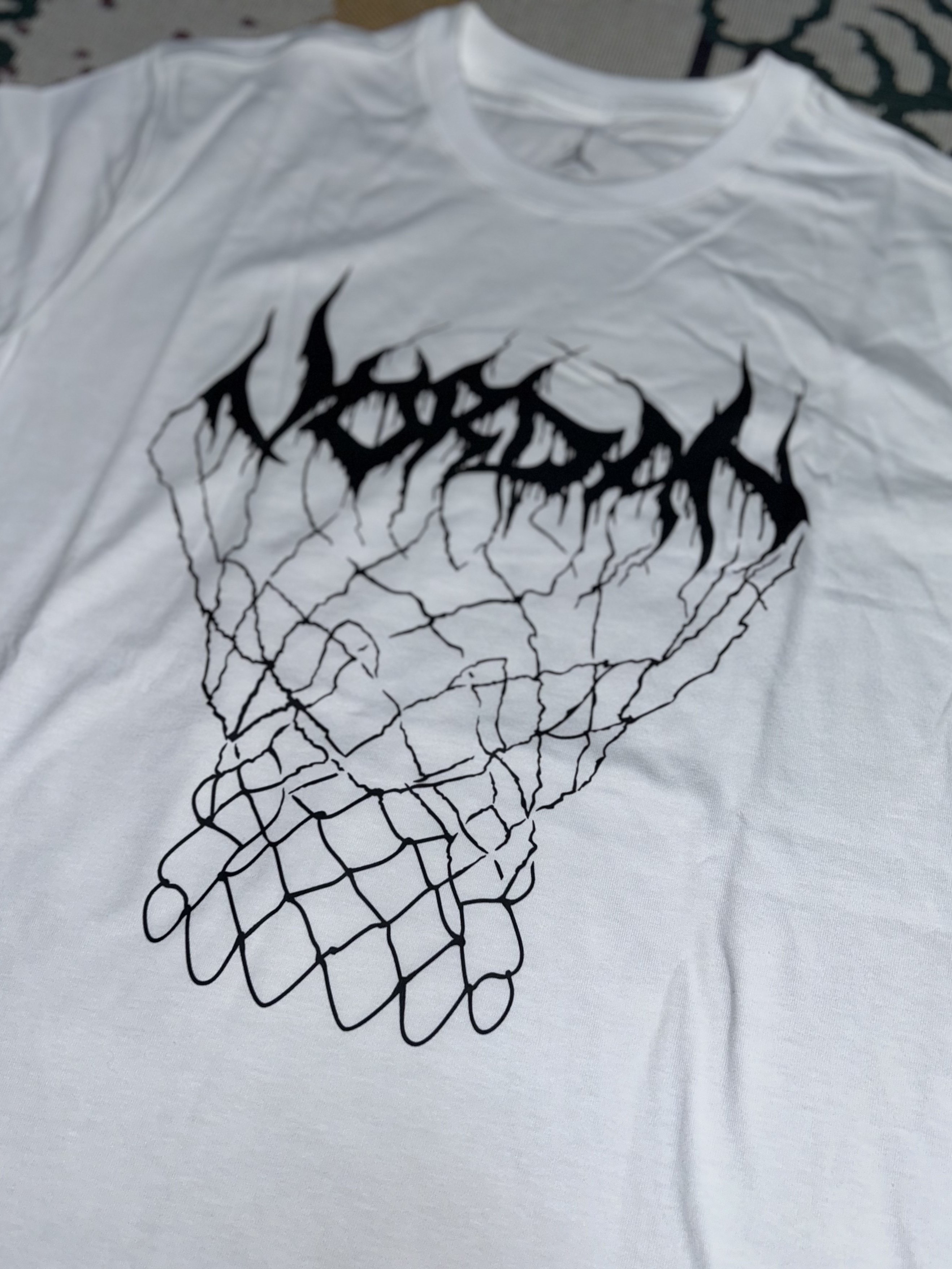 Jordan Dri-Fit Sport Graphic T-Shirt White - Asia 착용 스타일 - 1