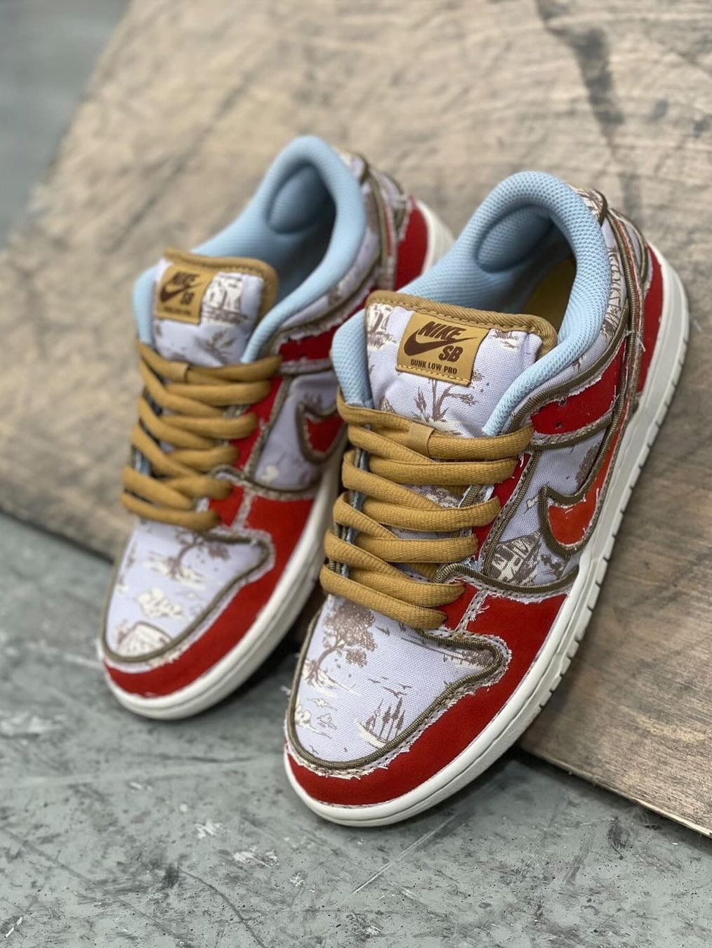 Nike SB Dunk Low Pro Premium Toile 착용 스타일 - 4