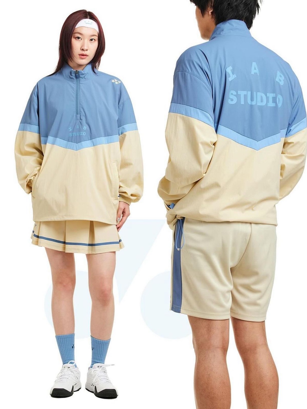 (W) IAB Studio x Yonex Game Skirt Reed Yellow - Renewal Ver. 착용 스타일 - 3
