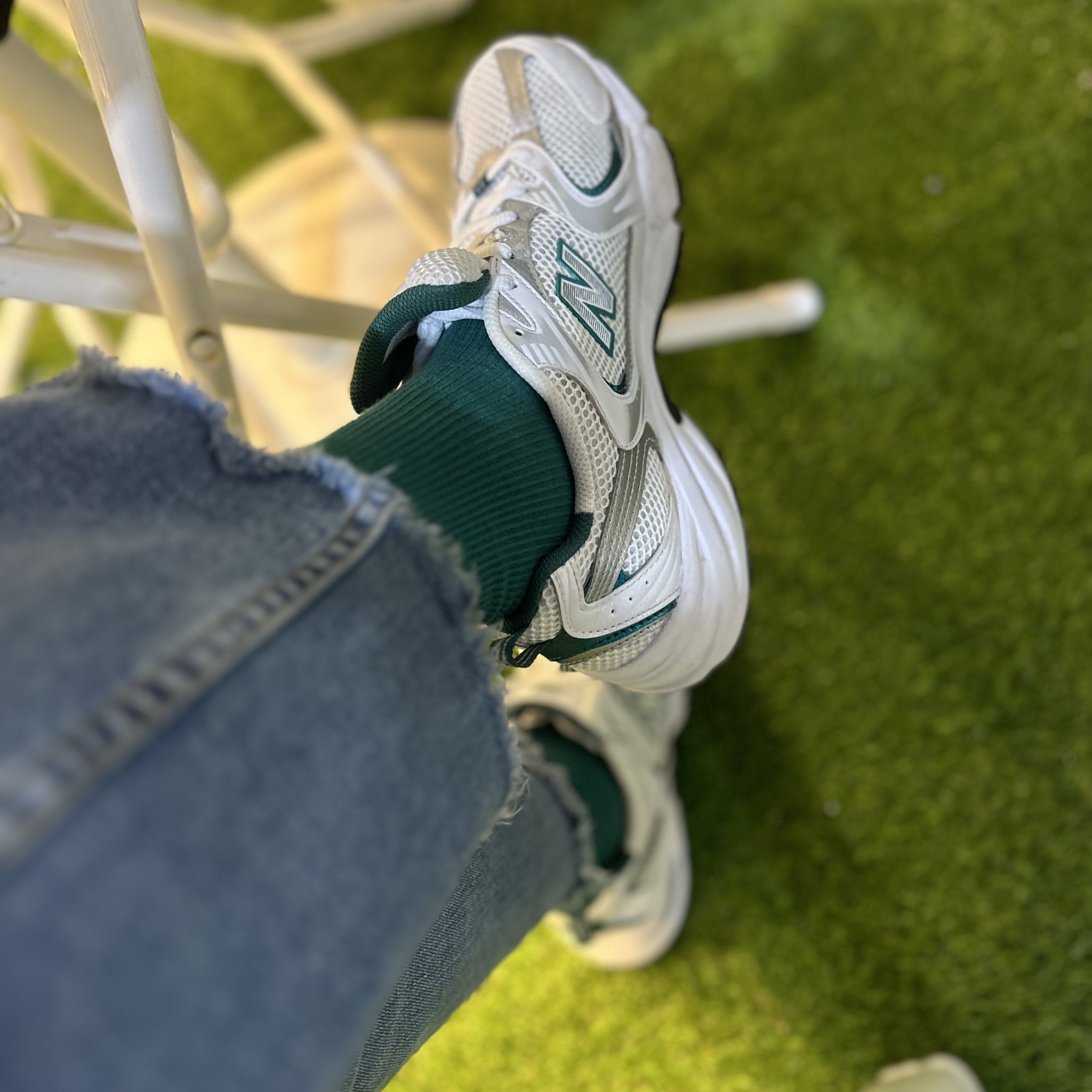 New Balance 530 White Mint 착용 스타일 - 3