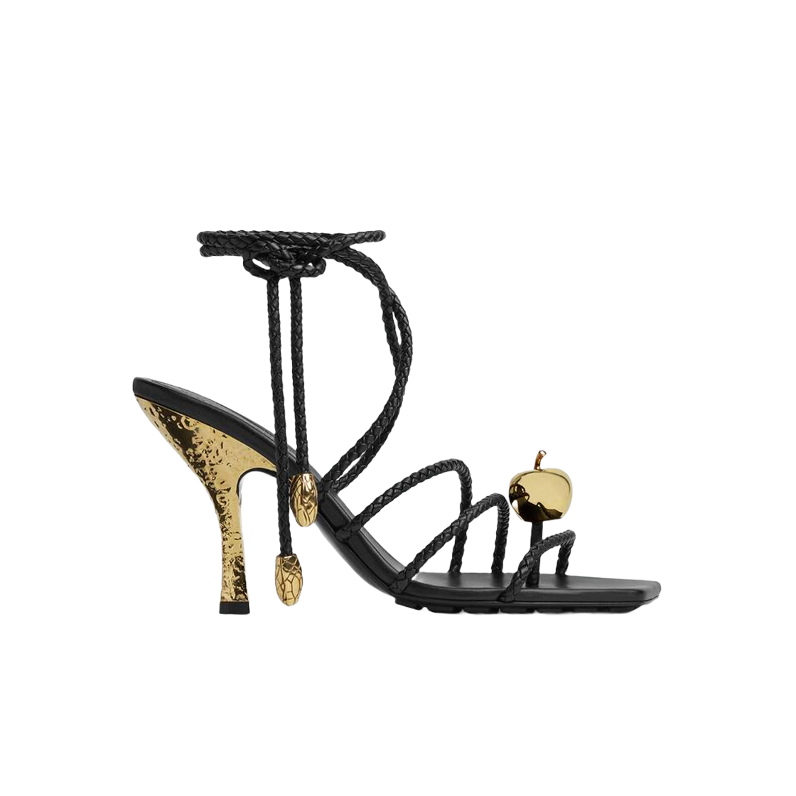 763795VBSDE1000 (W) Bottega Veneta Adam Sandal Black